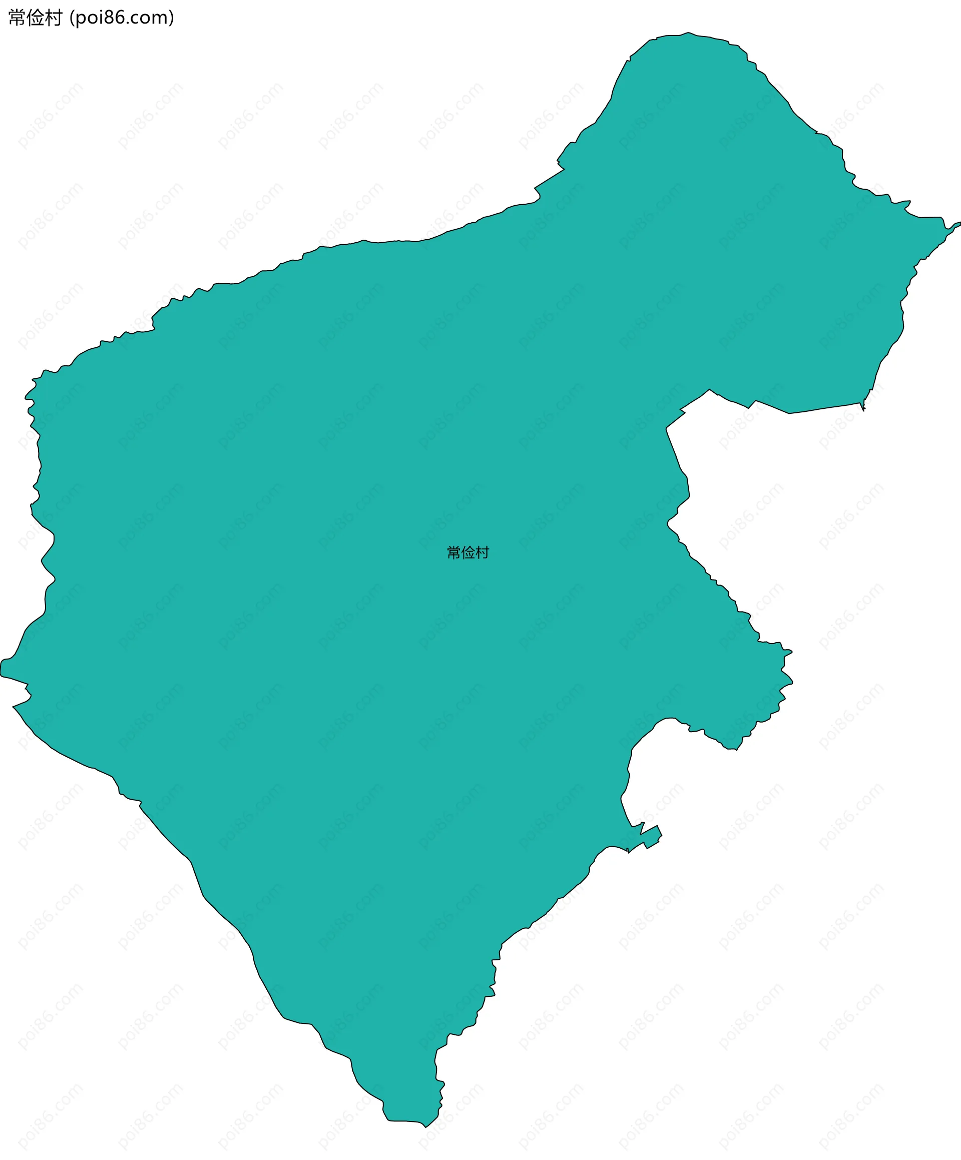常俭村边界地图