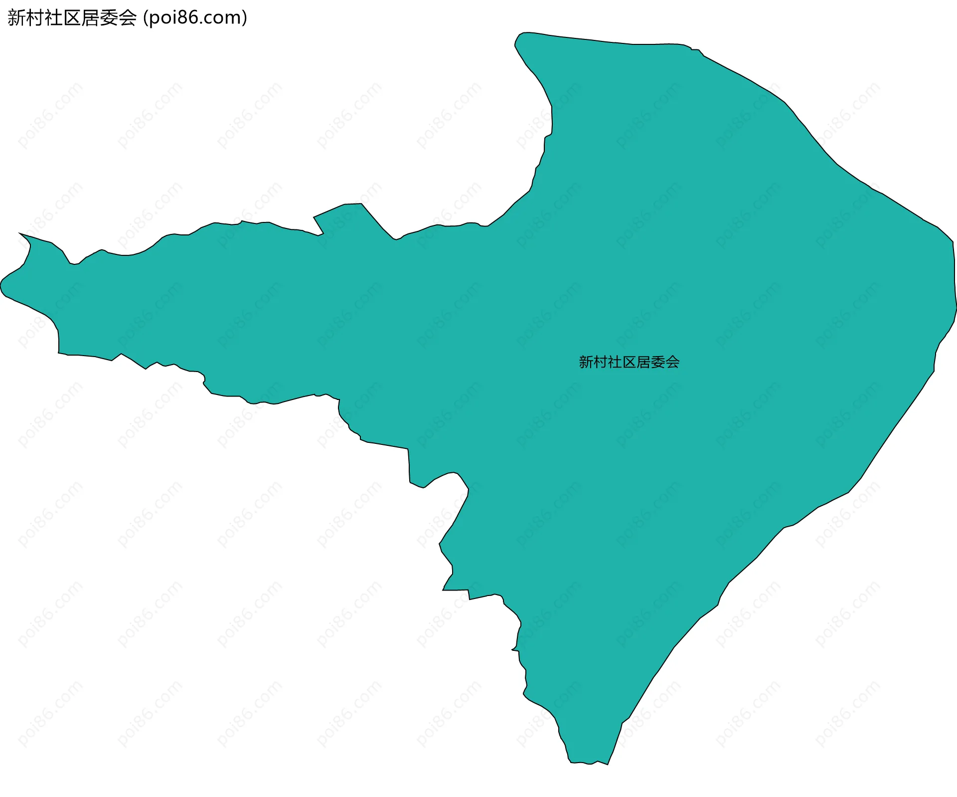 新村社区居委会边界地图