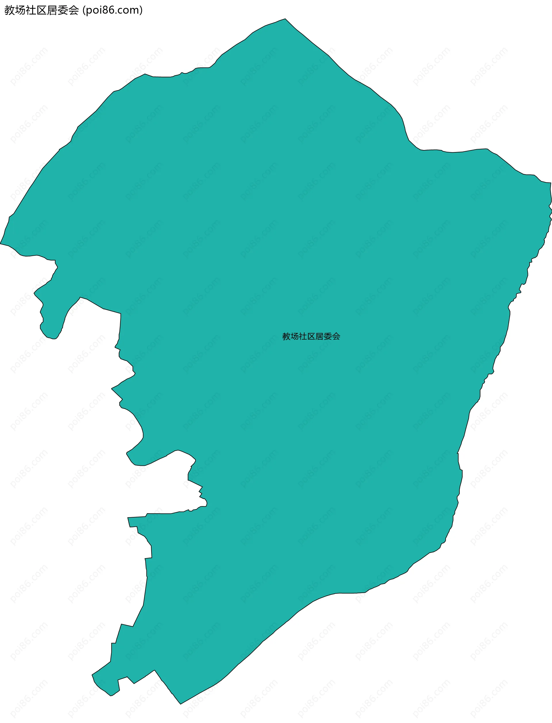 教场社区居委会边界地图
