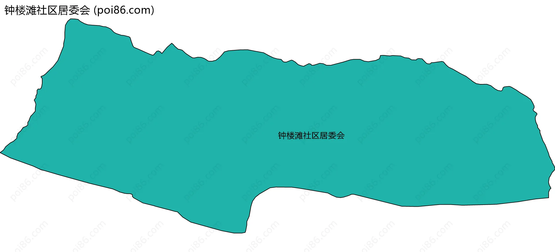 钟楼滩社区居委会边界地图