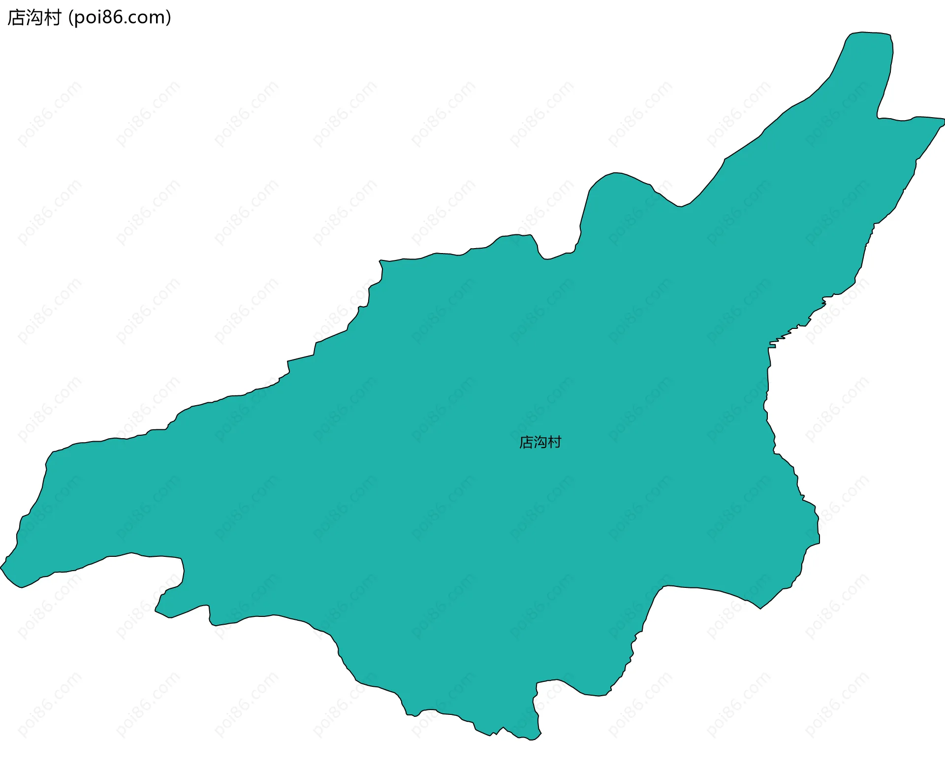 店沟村边界地图