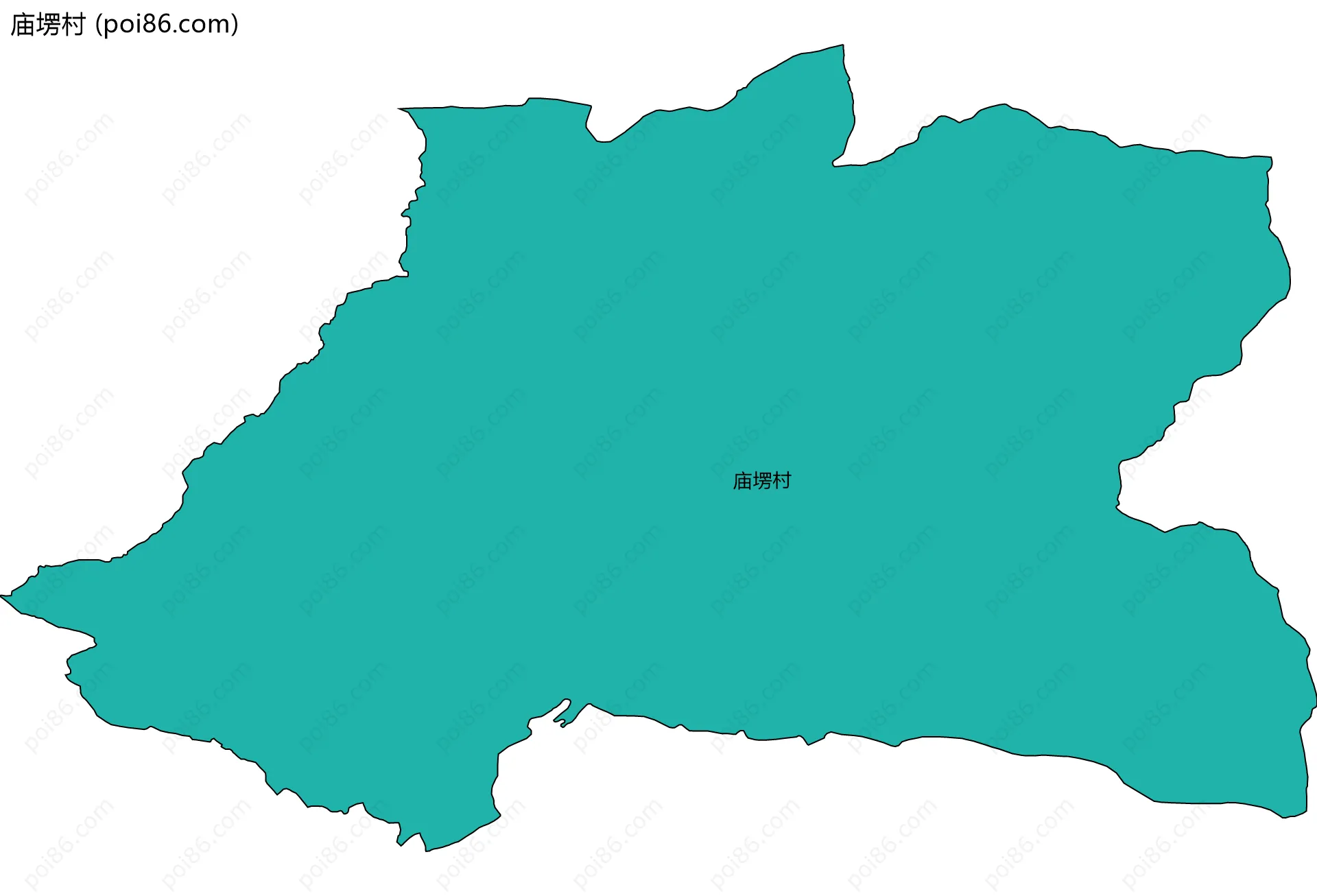 庙塄村边界地图