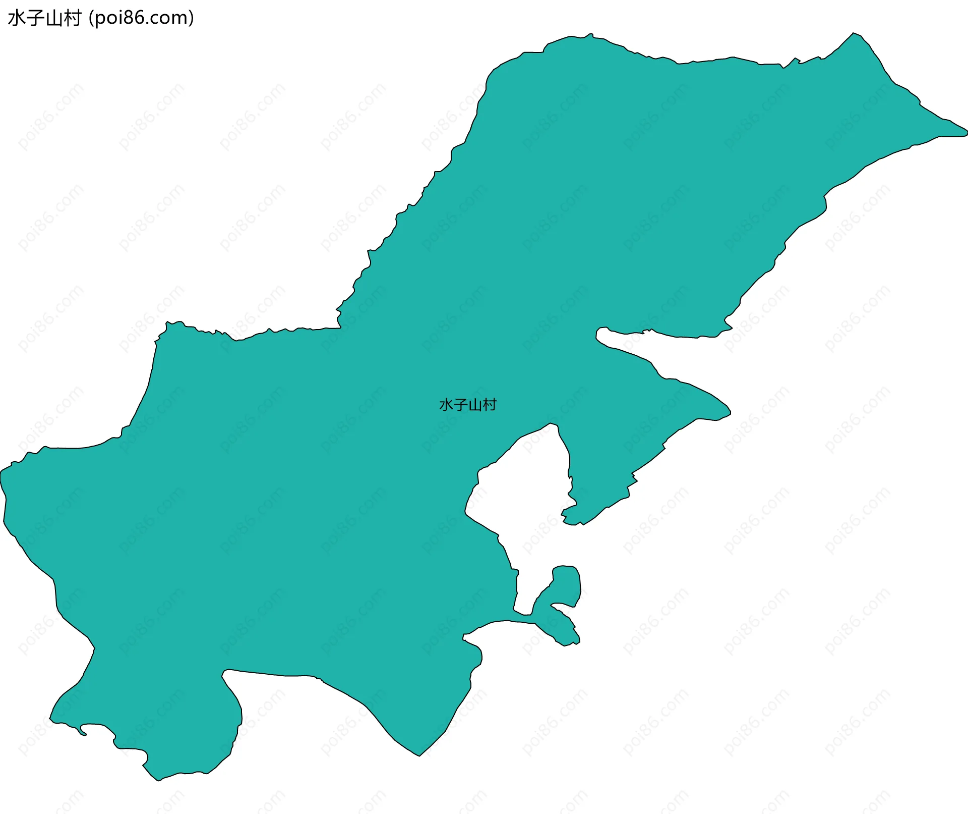 水子山村边界地图