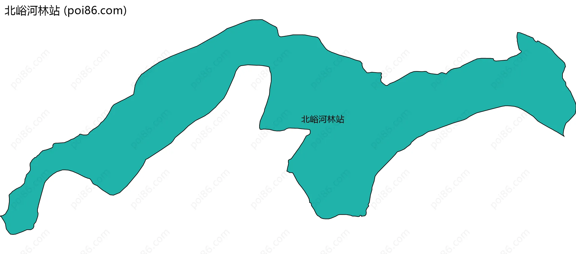 北峪河林站边界地图