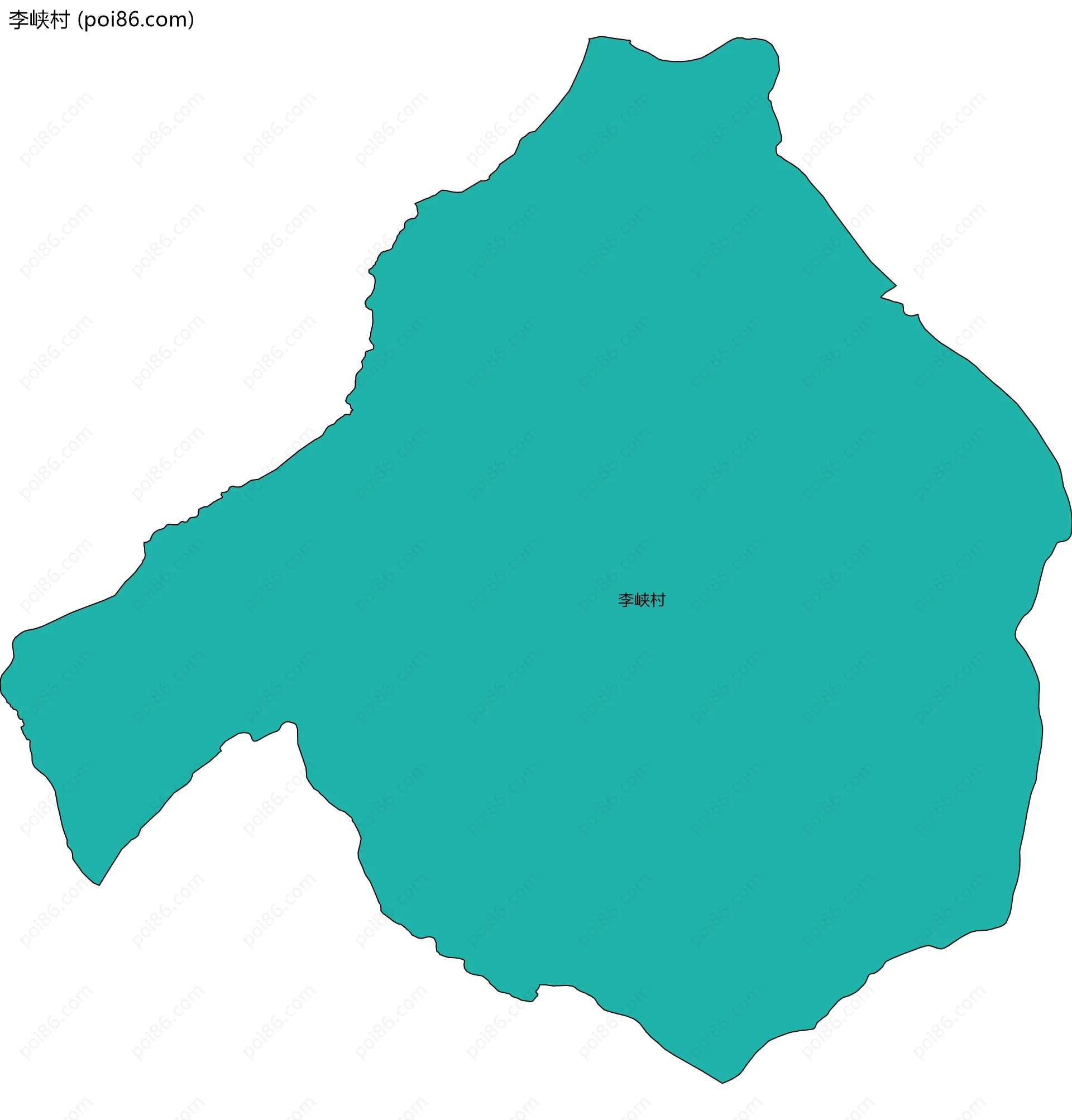 李峡村边界地图