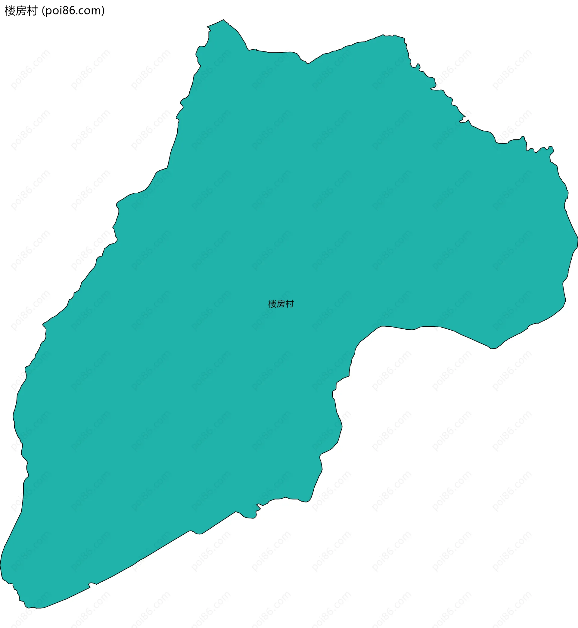 楼房村边界地图