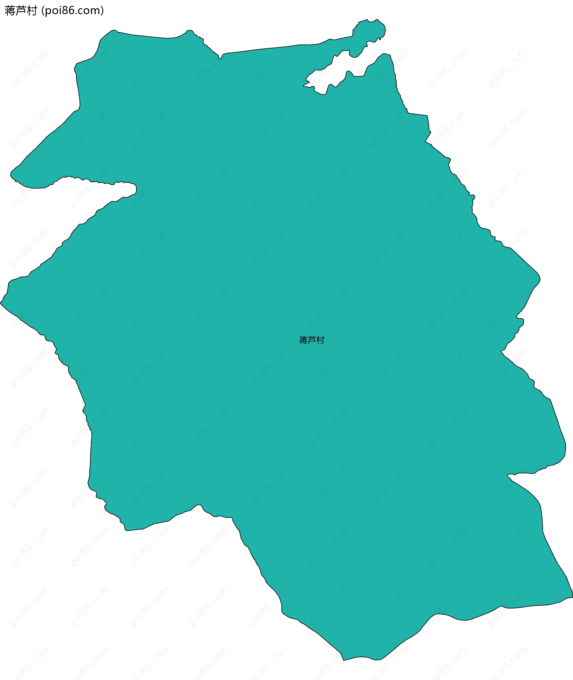 蒋芦村边界地图