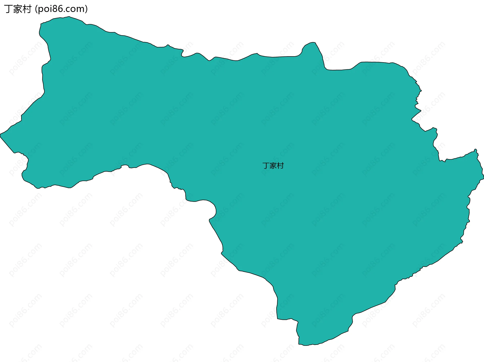 丁家村边界地图