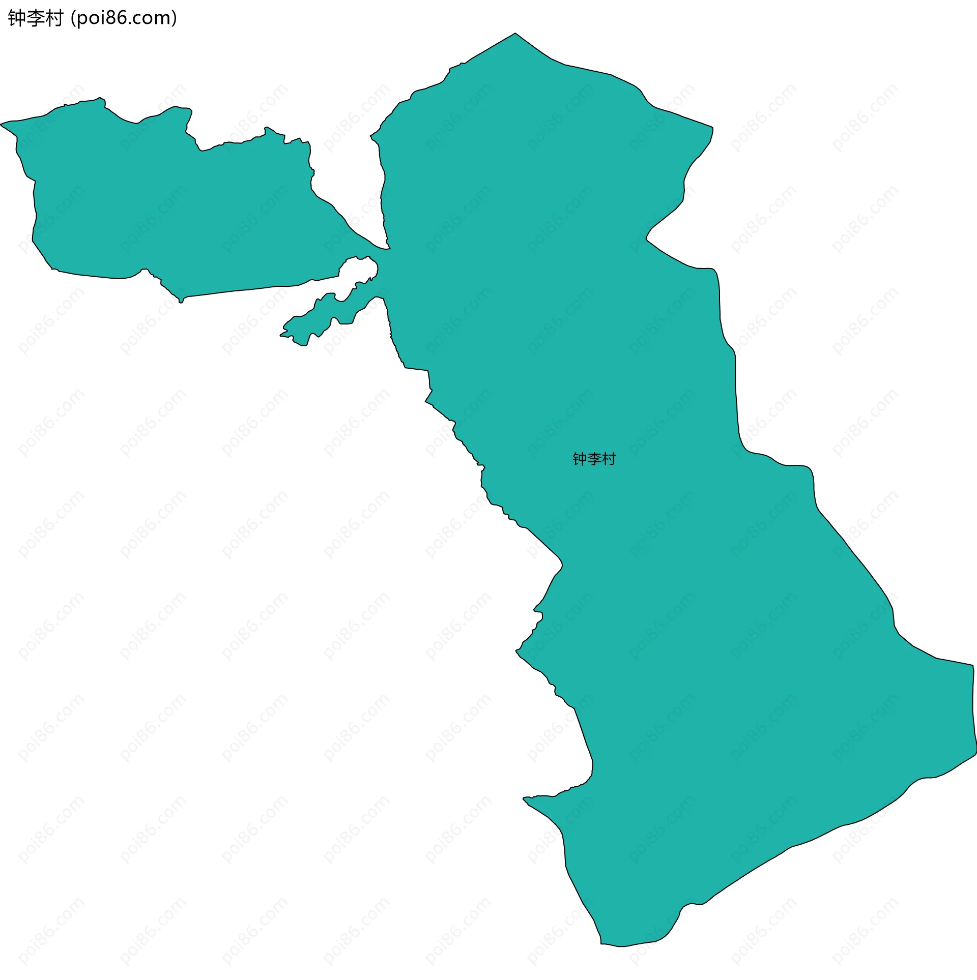 钟李村边界地图