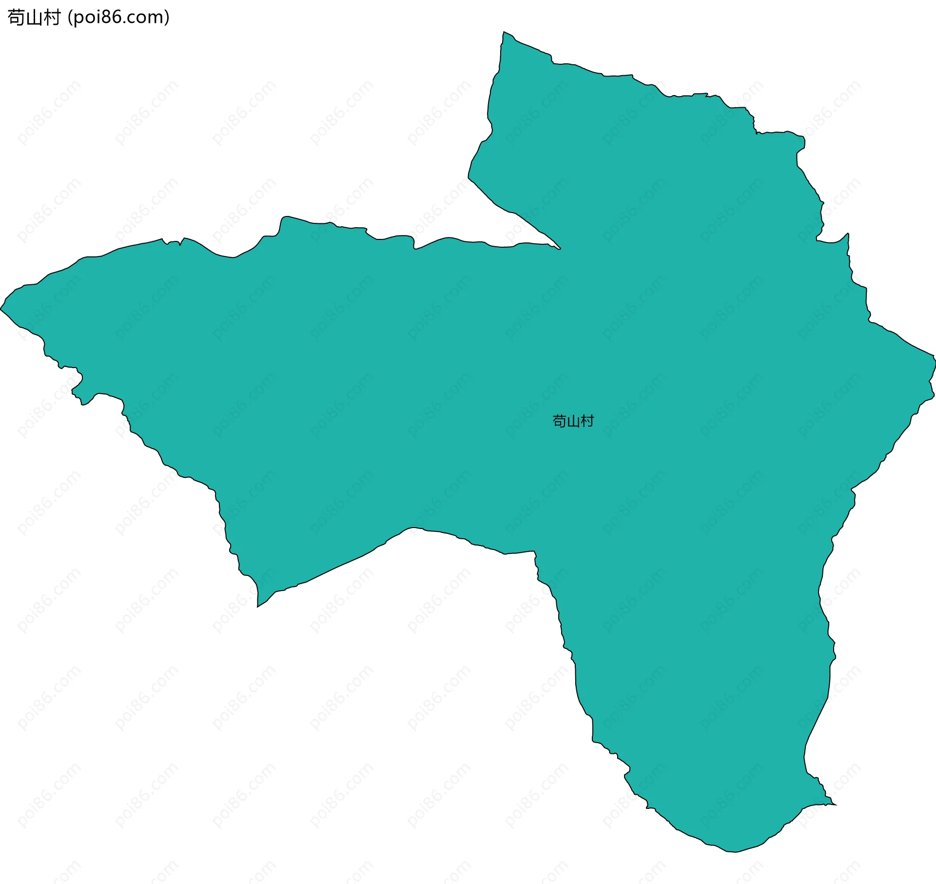 苟山村边界地图