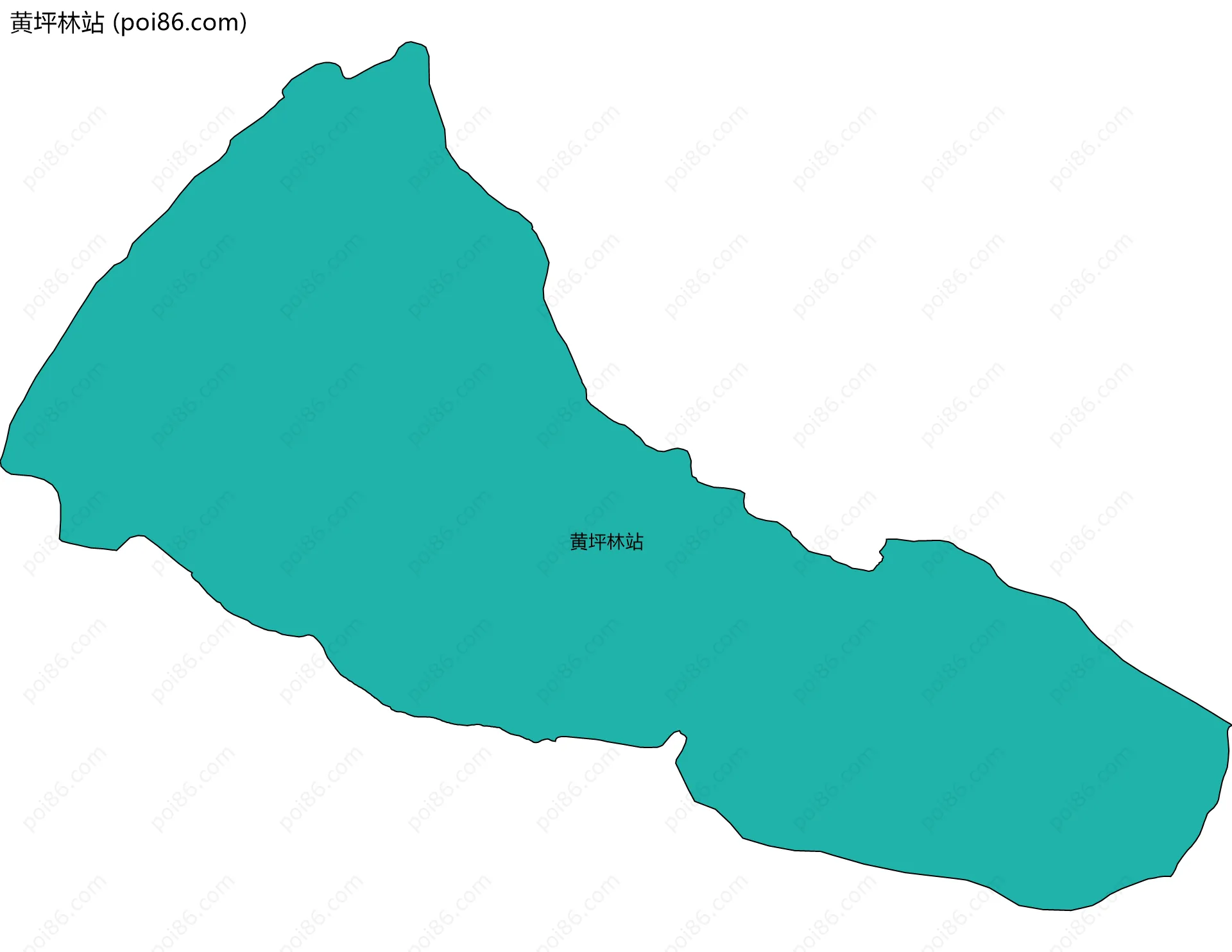 黄坪林站边界地图