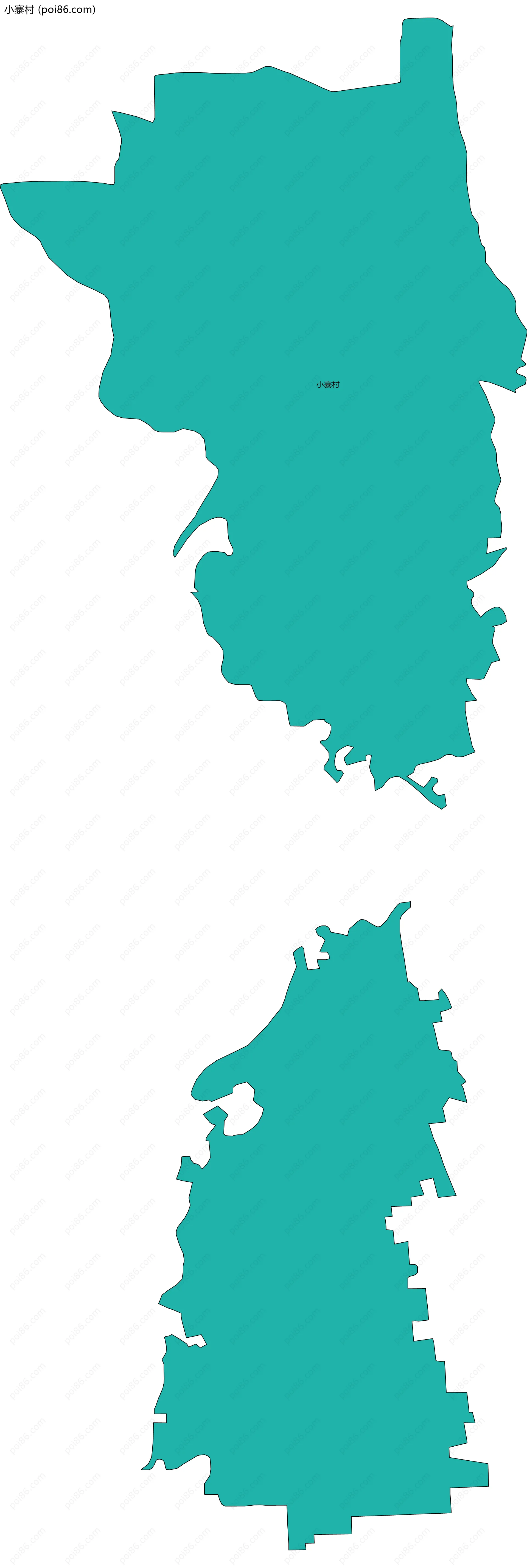 小寨村边界地图