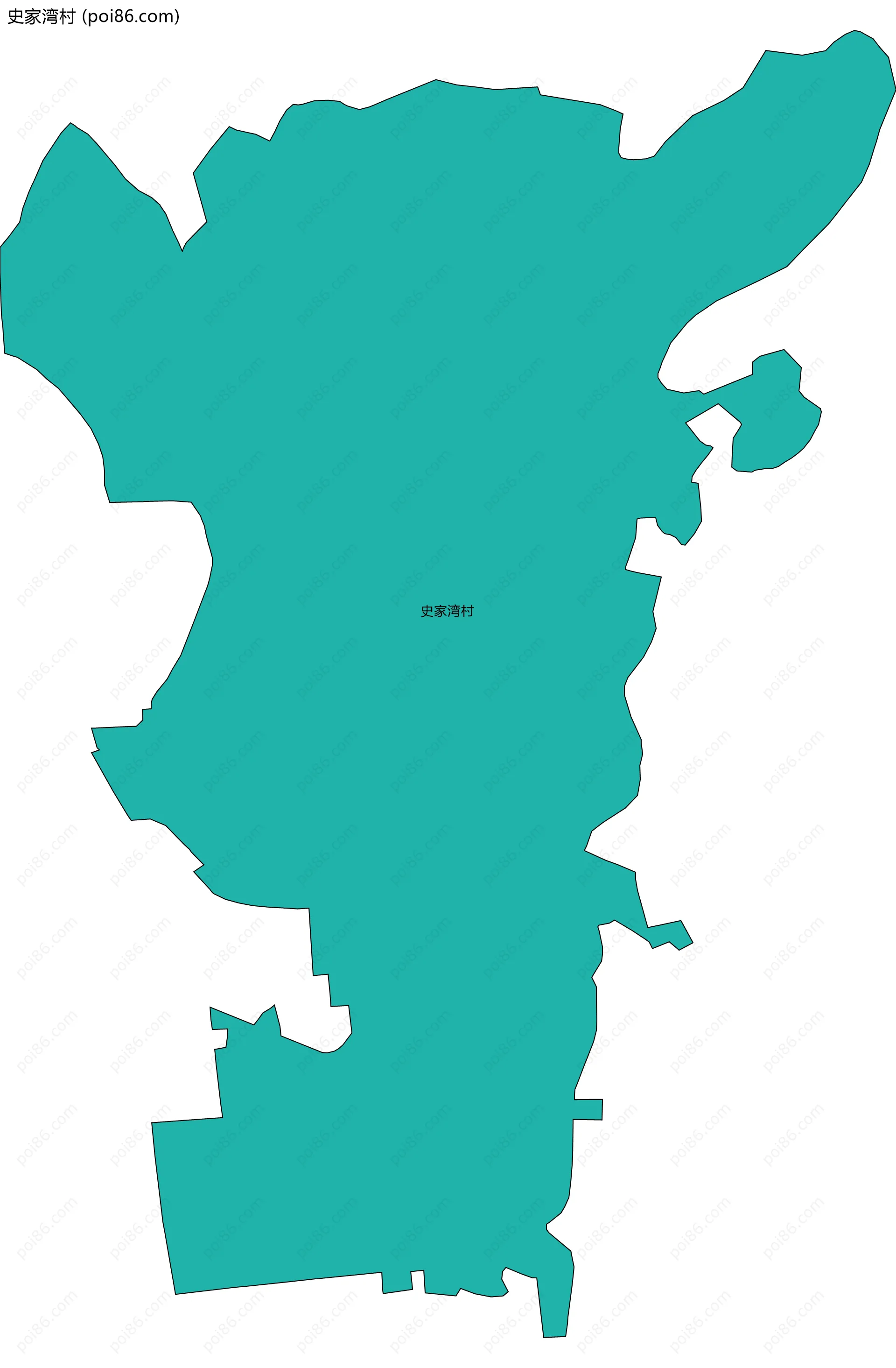 史家湾村边界地图