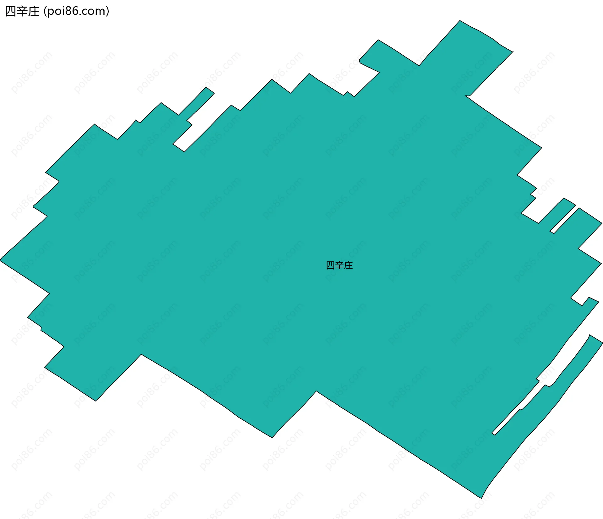四辛庄边界地图