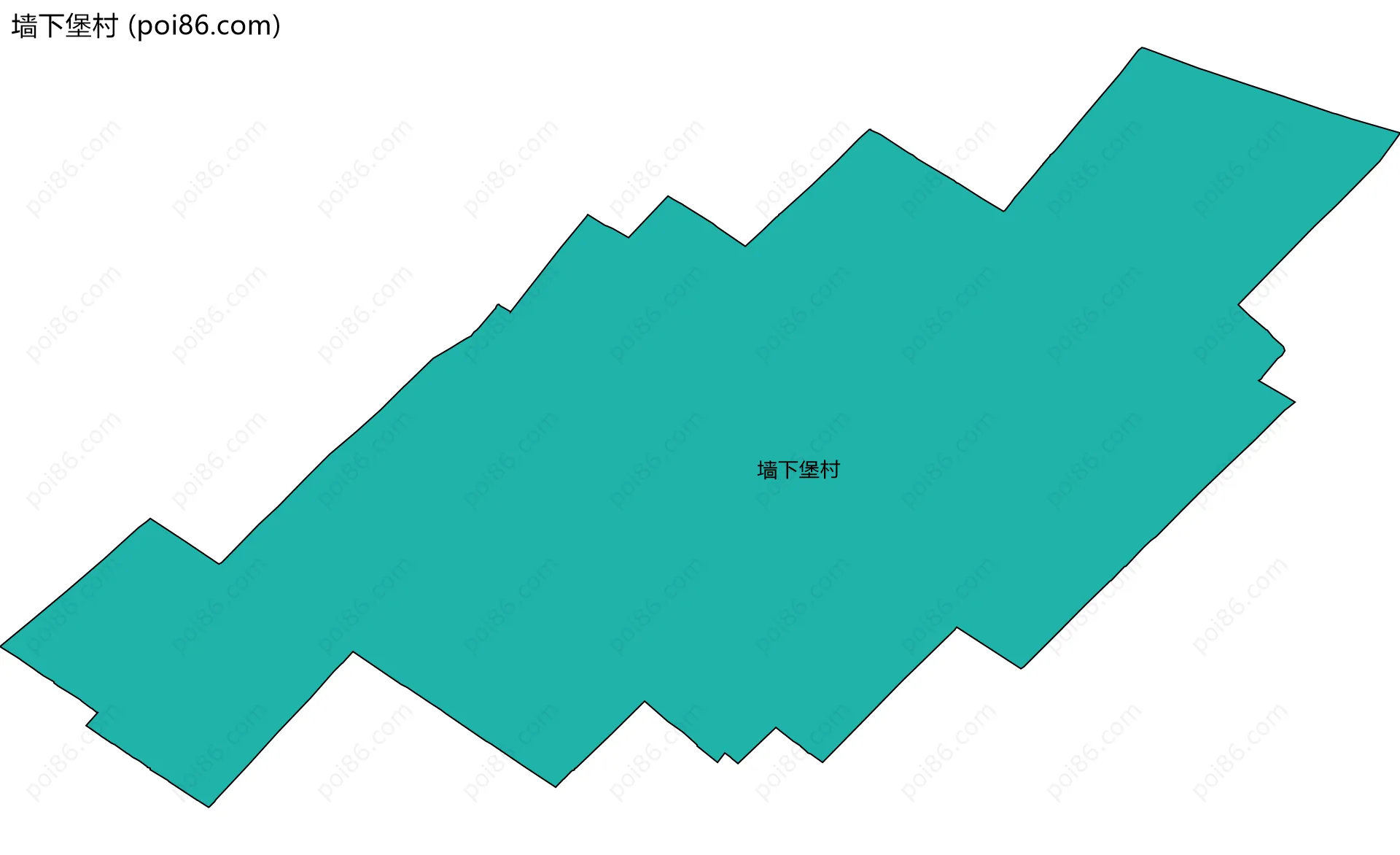 墙下堡村边界地图