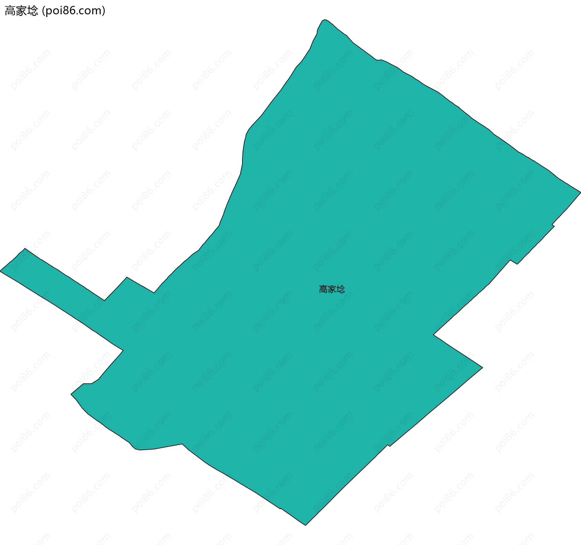 高家埝边界地图