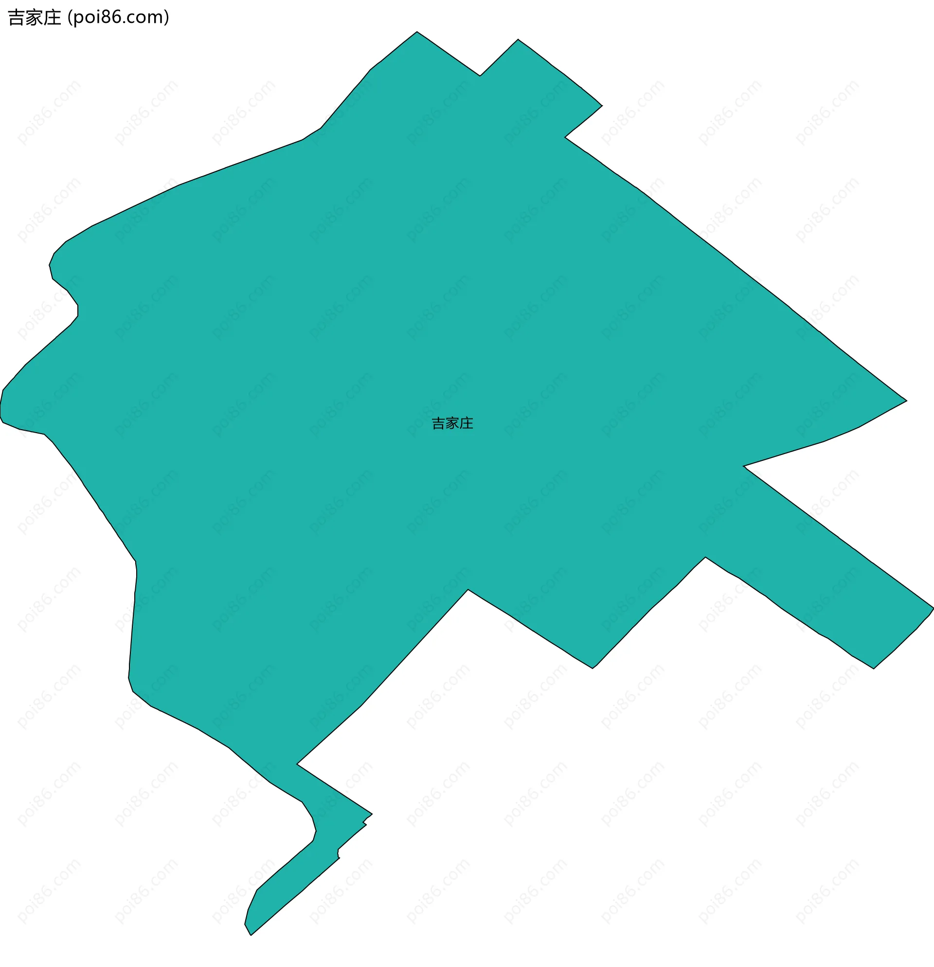 吉家庄边界地图