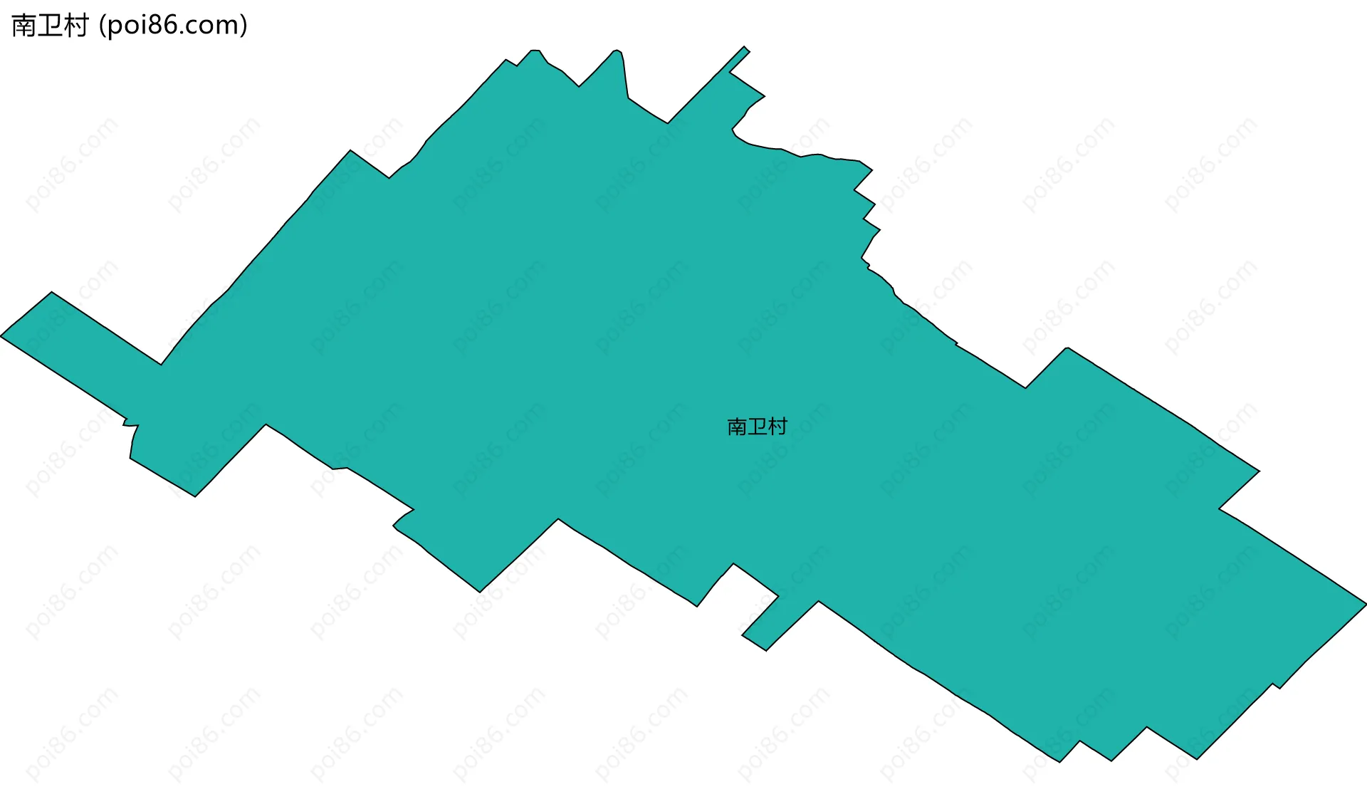 南卫村边界地图