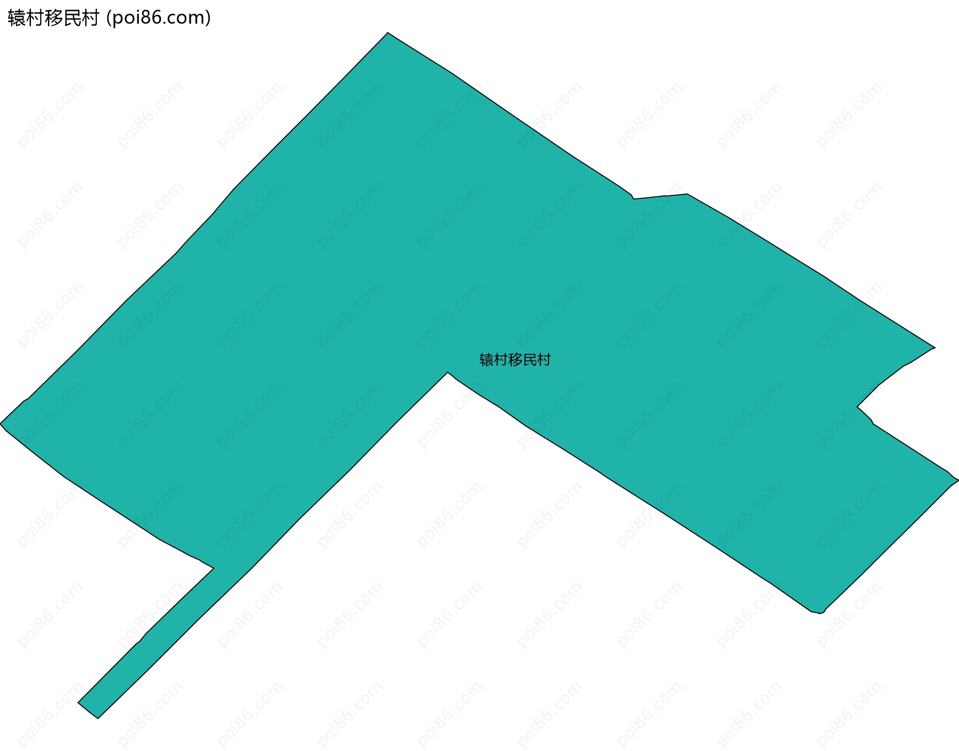 辕村移民村边界地图