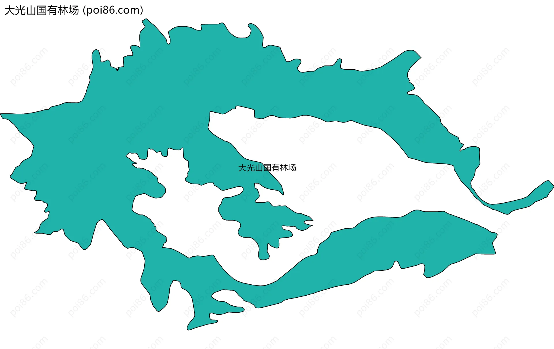 大光山国有林场边界地图