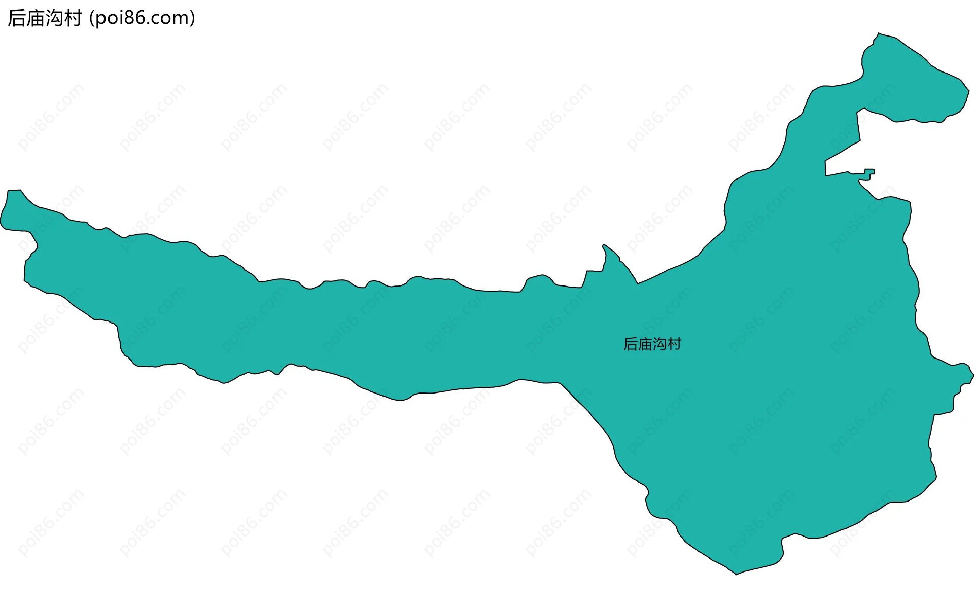 后庙沟村边界地图