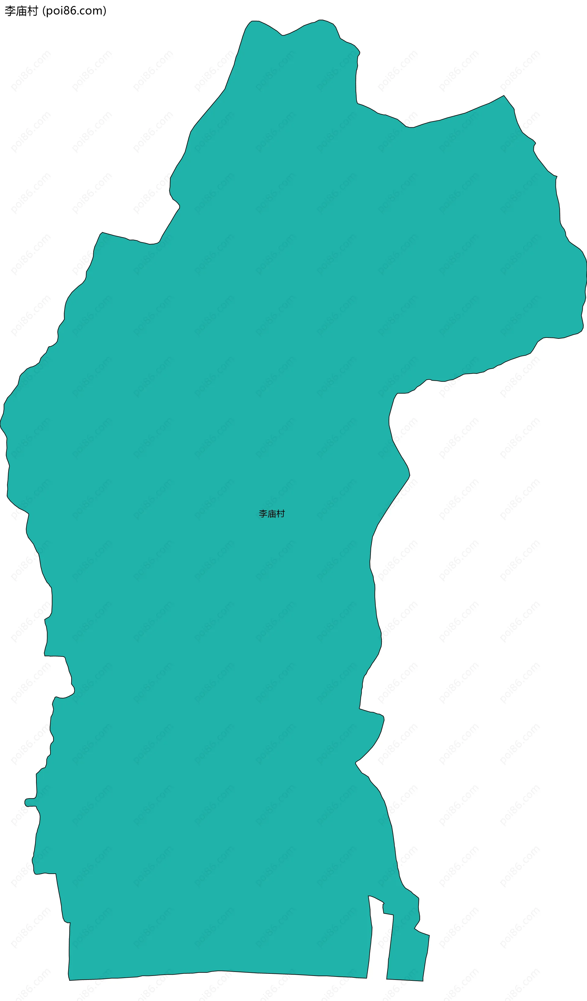 李庙村边界地图