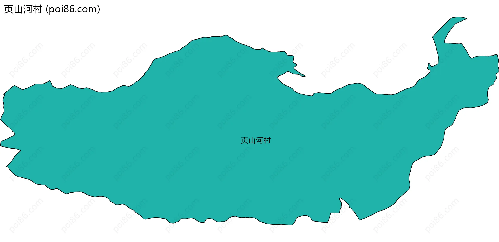 页山河村边界地图