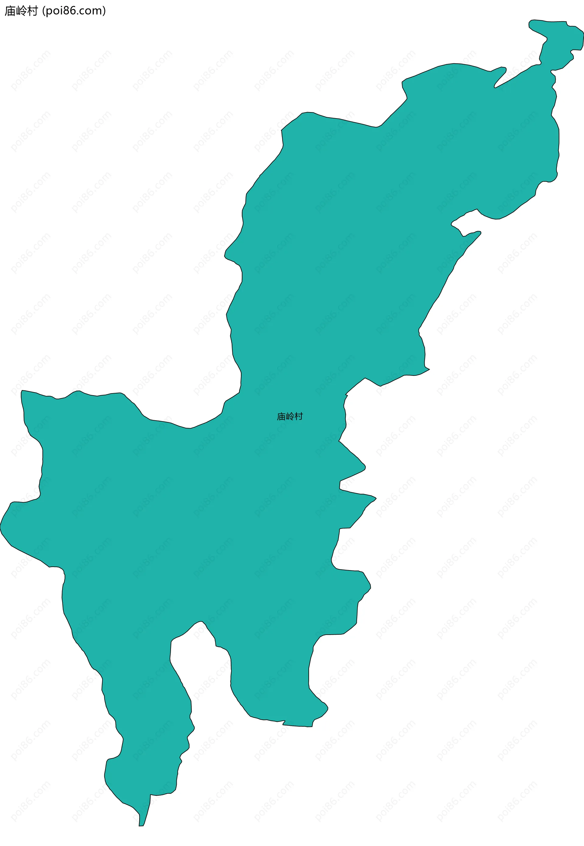 庙岭村边界地图