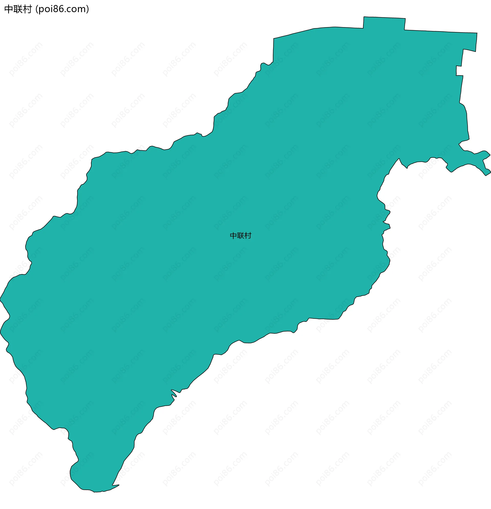 中联村边界地图