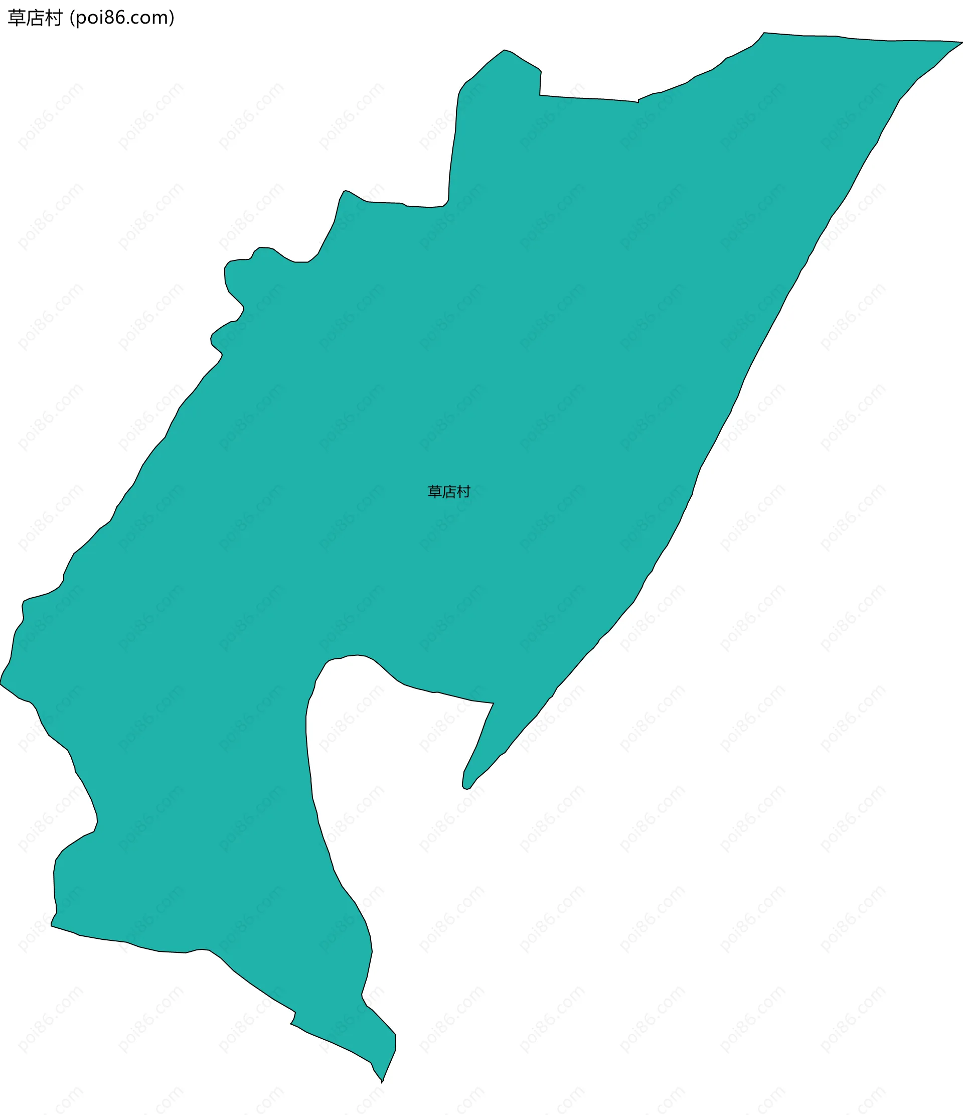 草店村边界地图