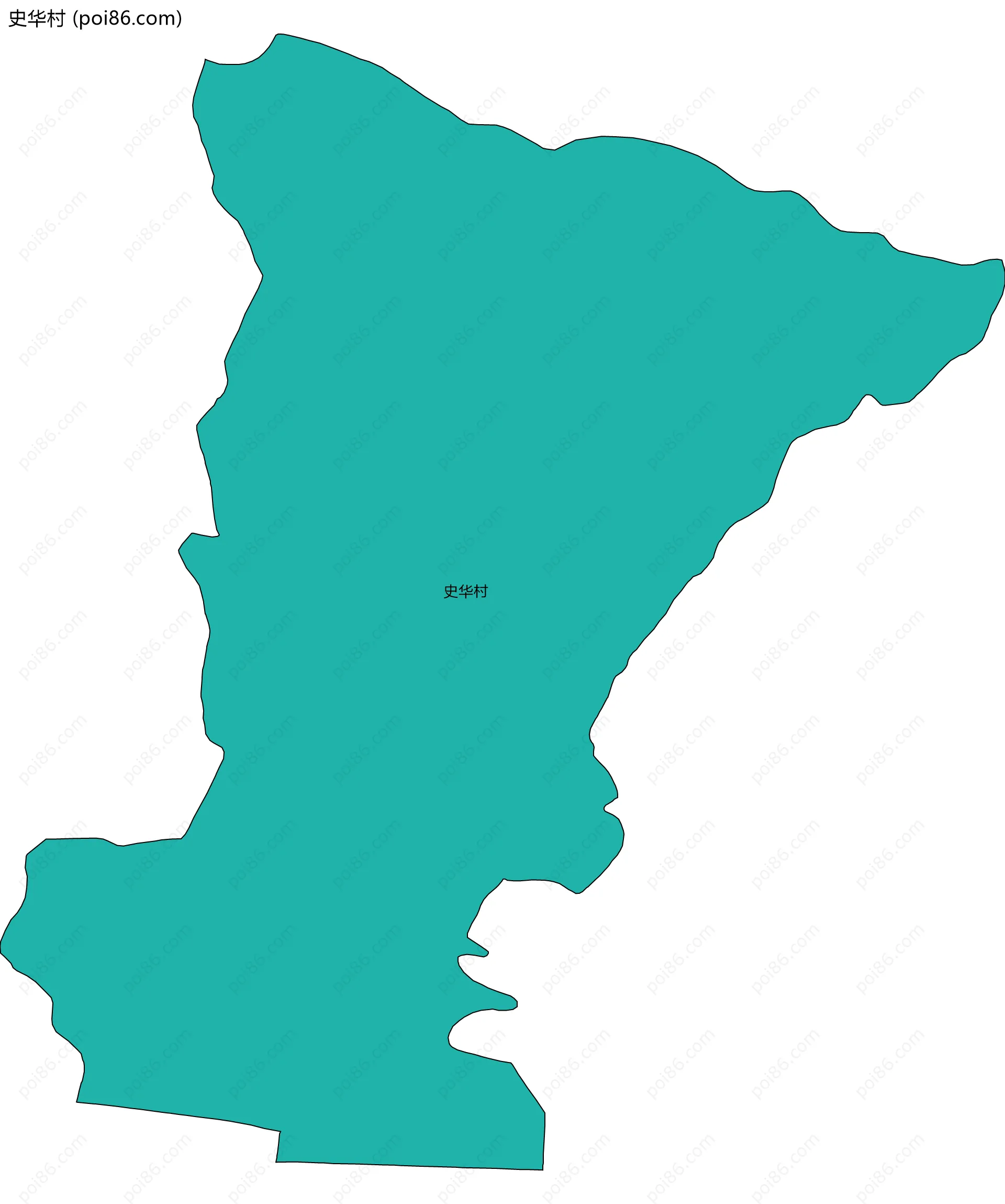 史华村边界地图