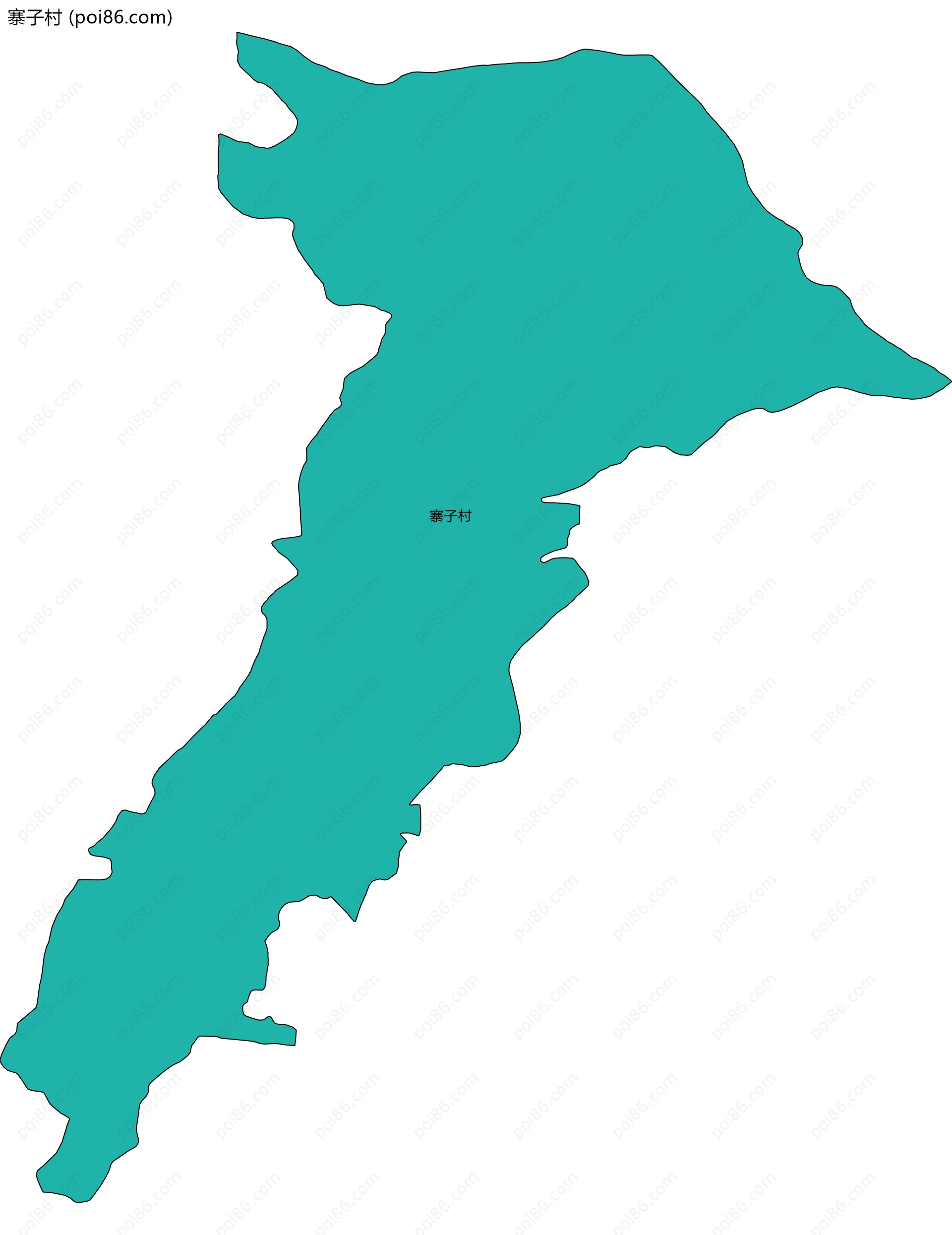 寨子村边界地图