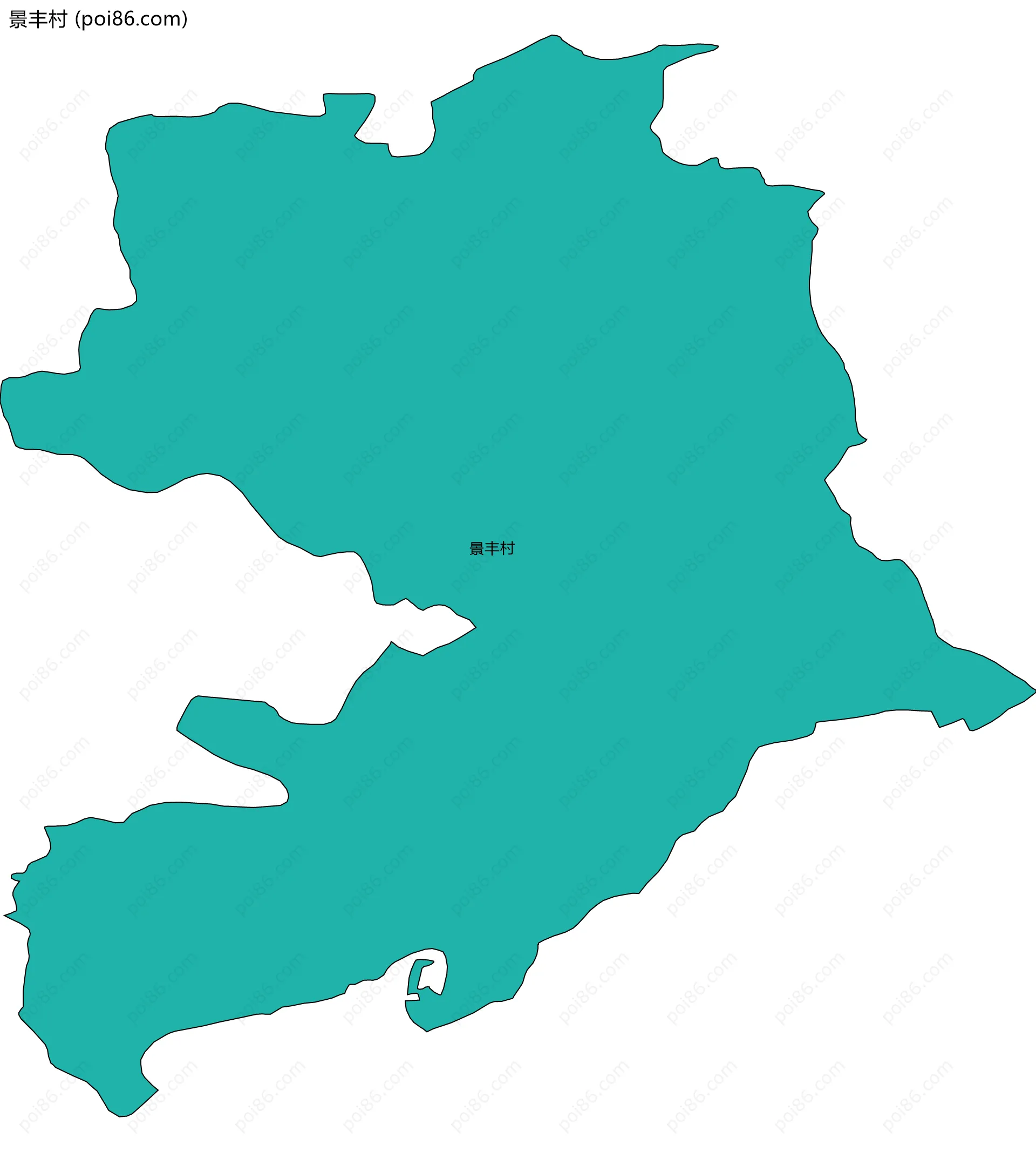 景丰村边界地图