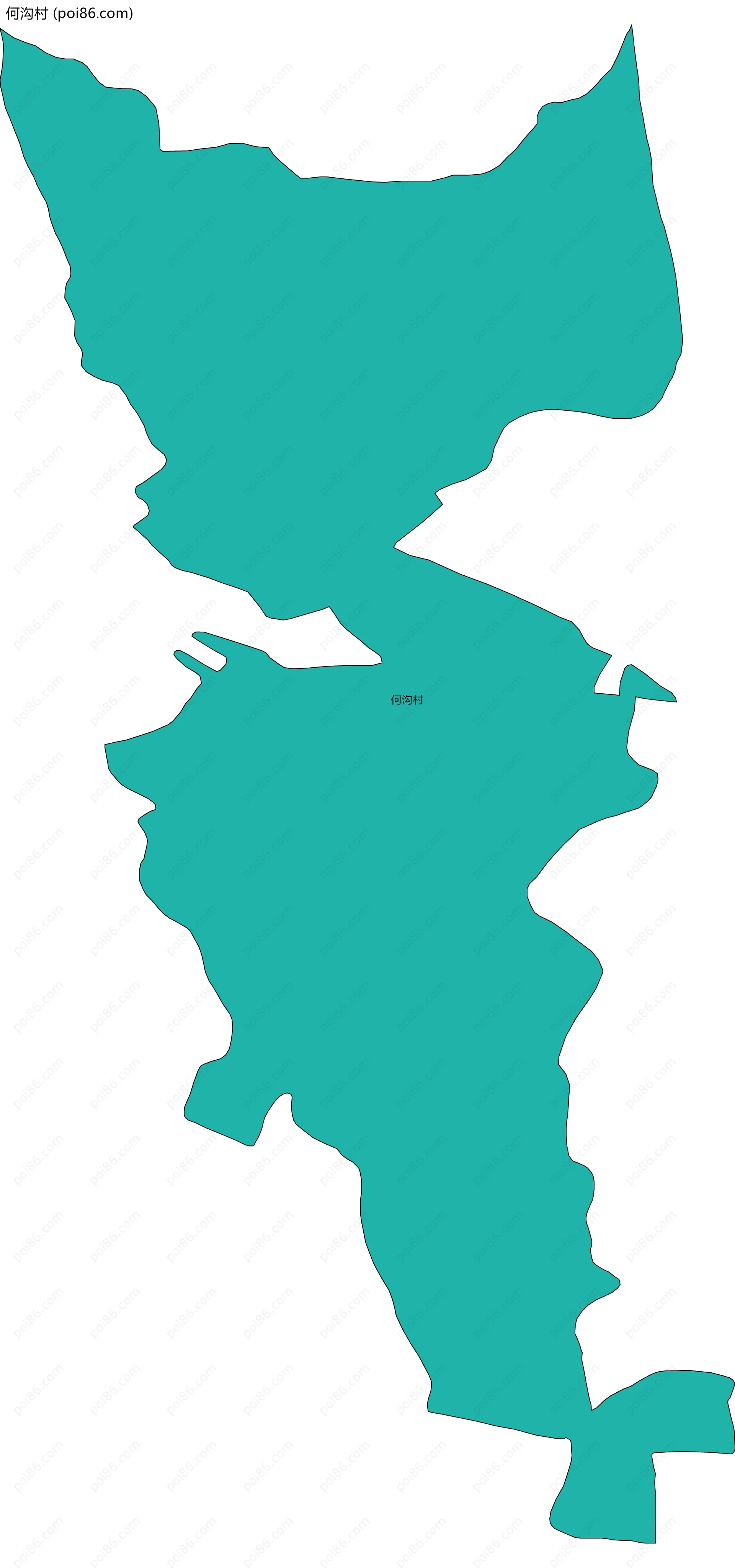 何沟村边界地图