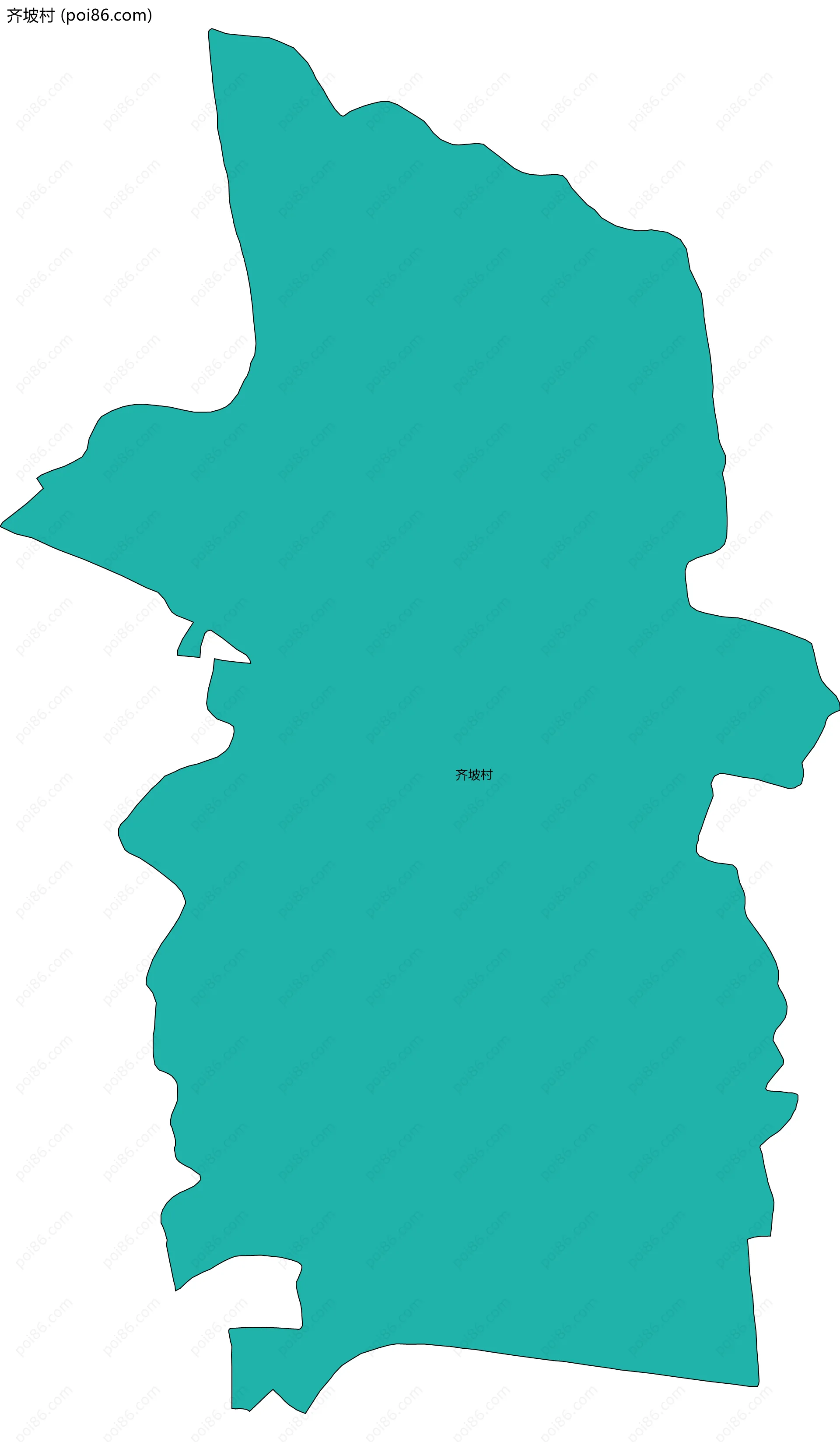 齐坡村边界地图