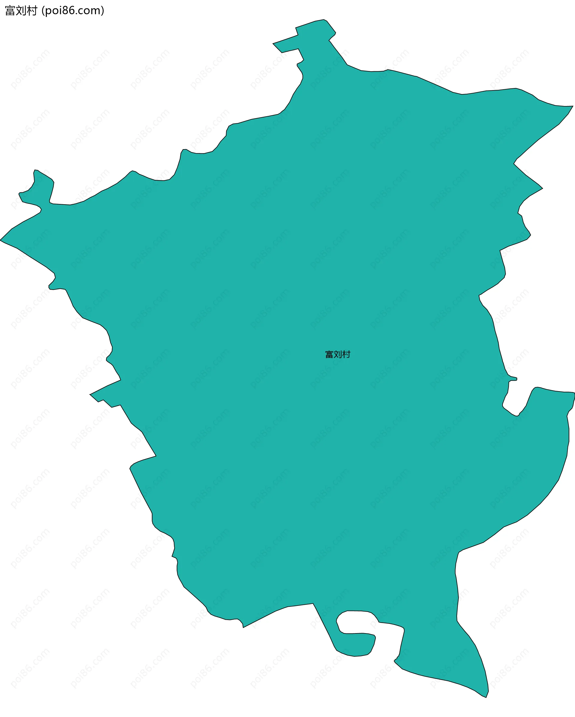 富刘村边界地图