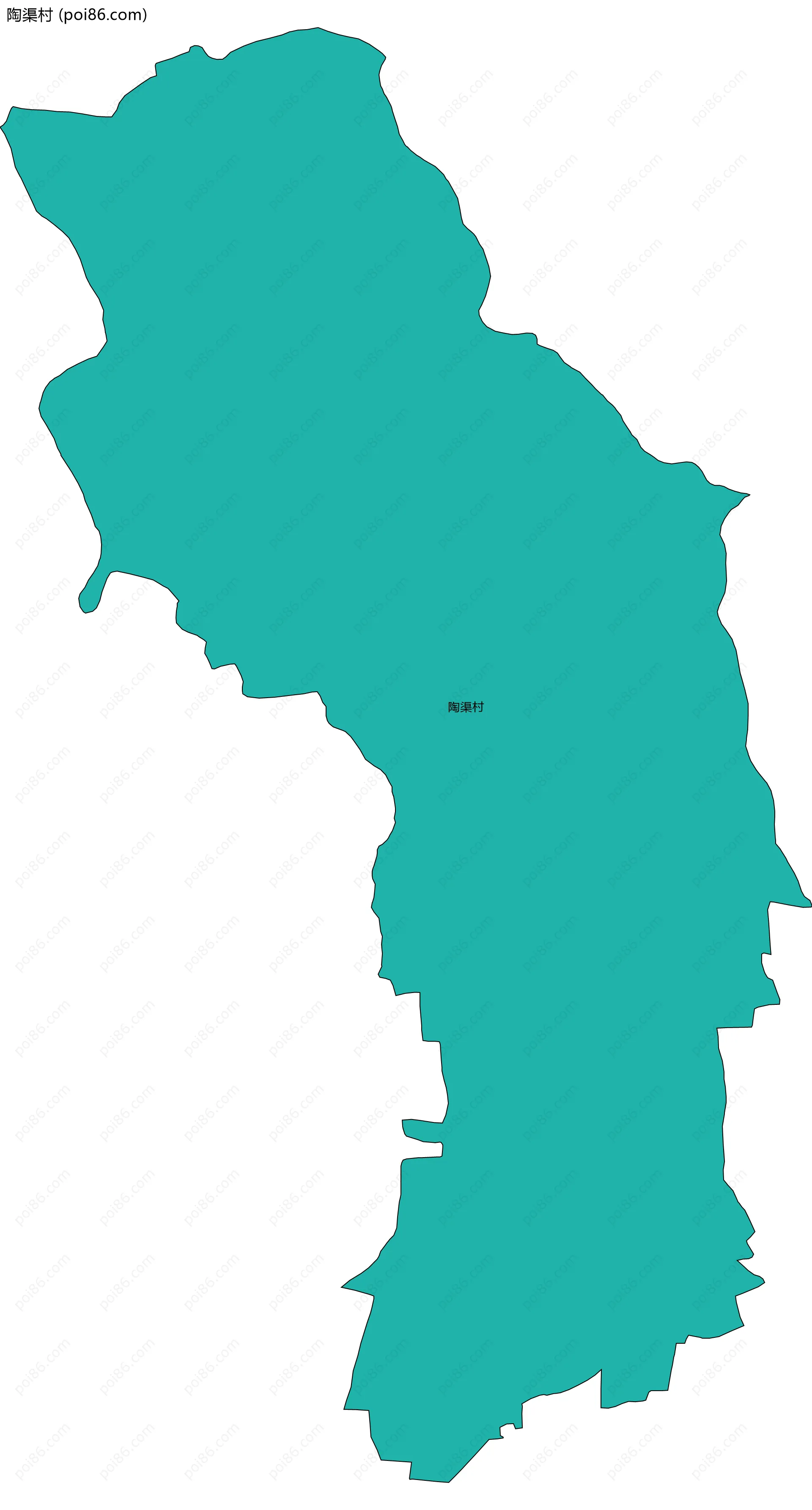 陶渠村边界地图