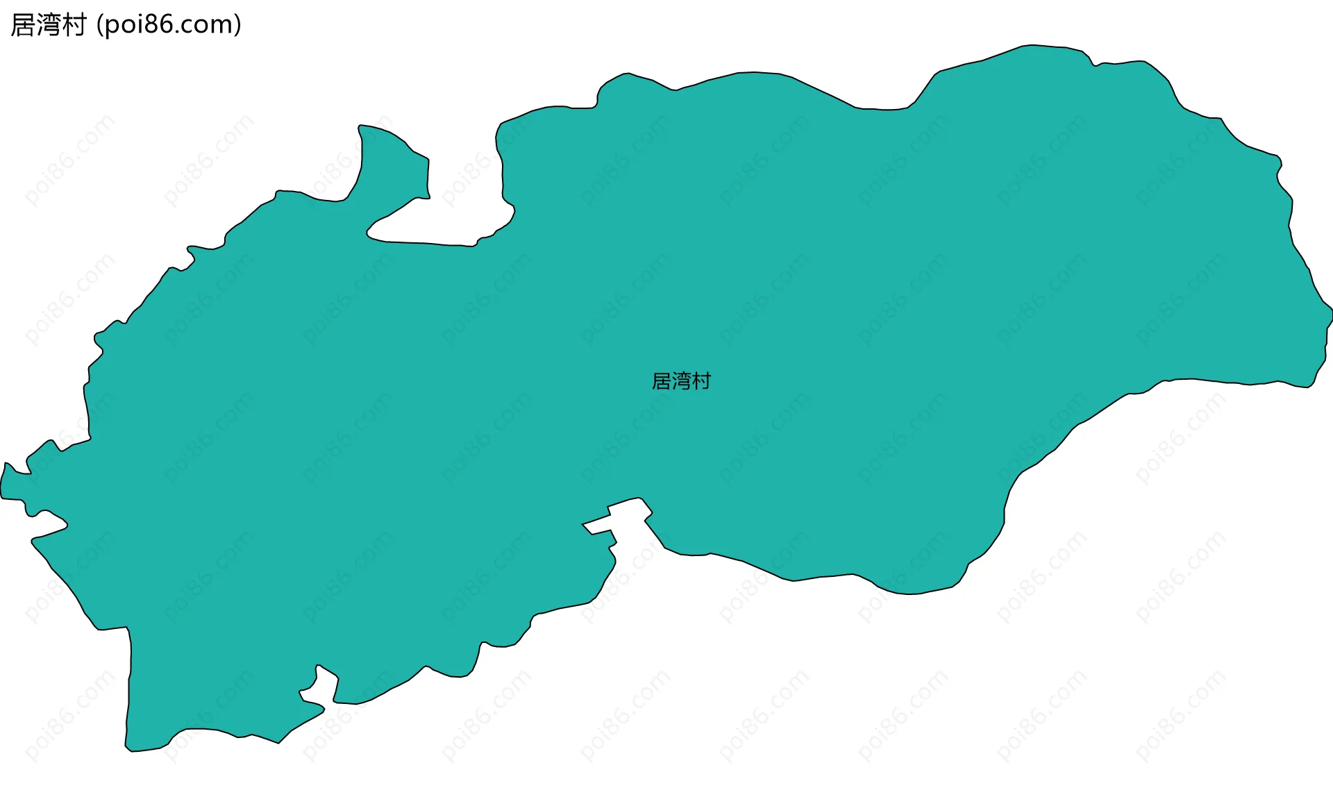 居湾村边界地图