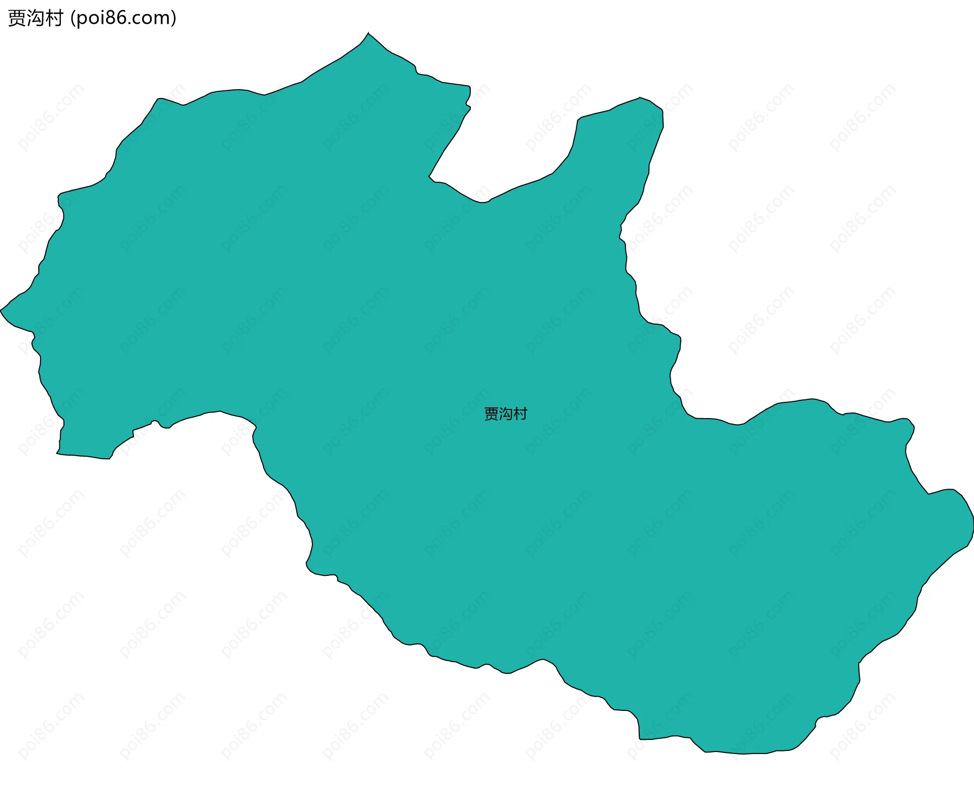 贾沟村边界地图