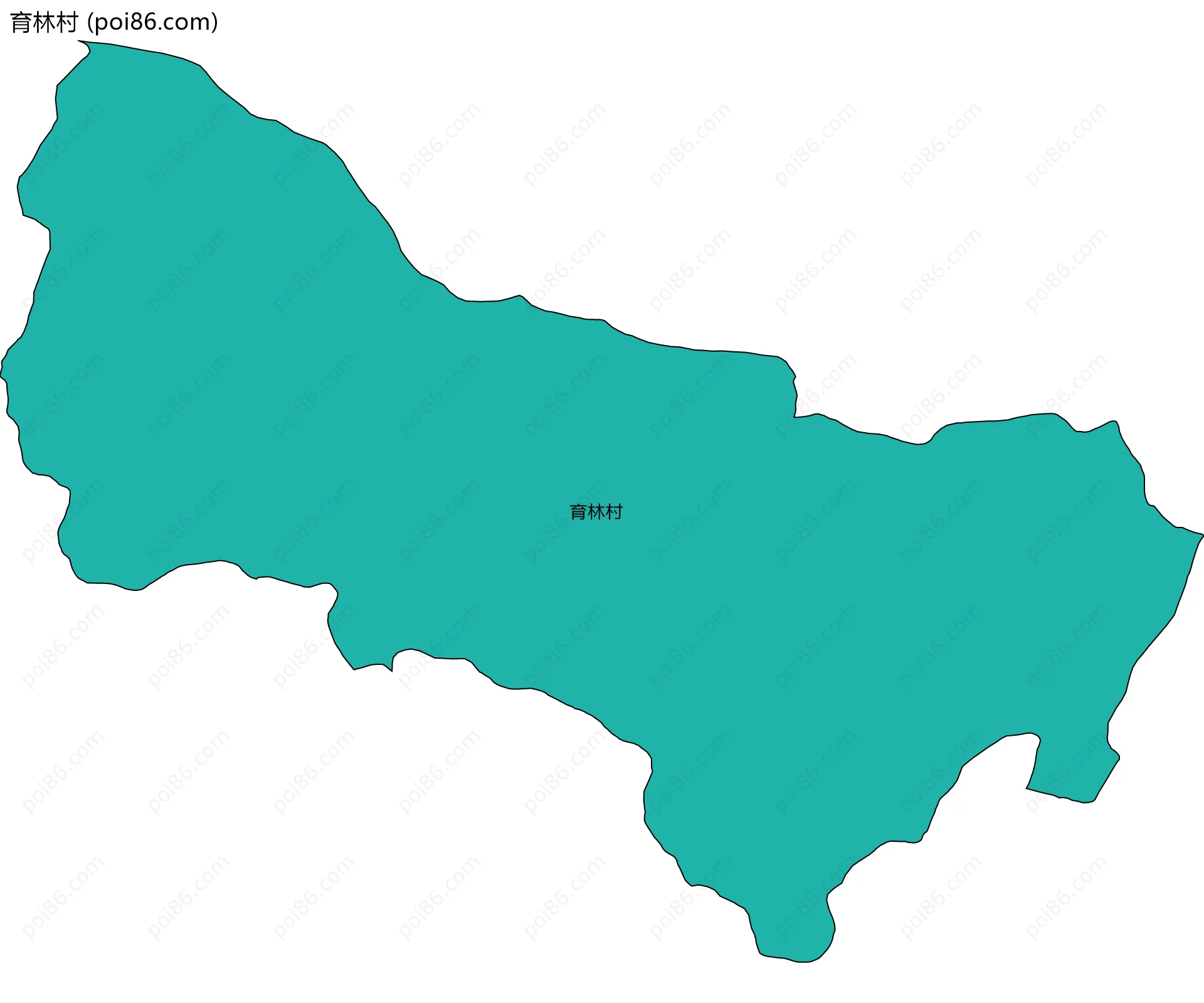 育林村边界地图