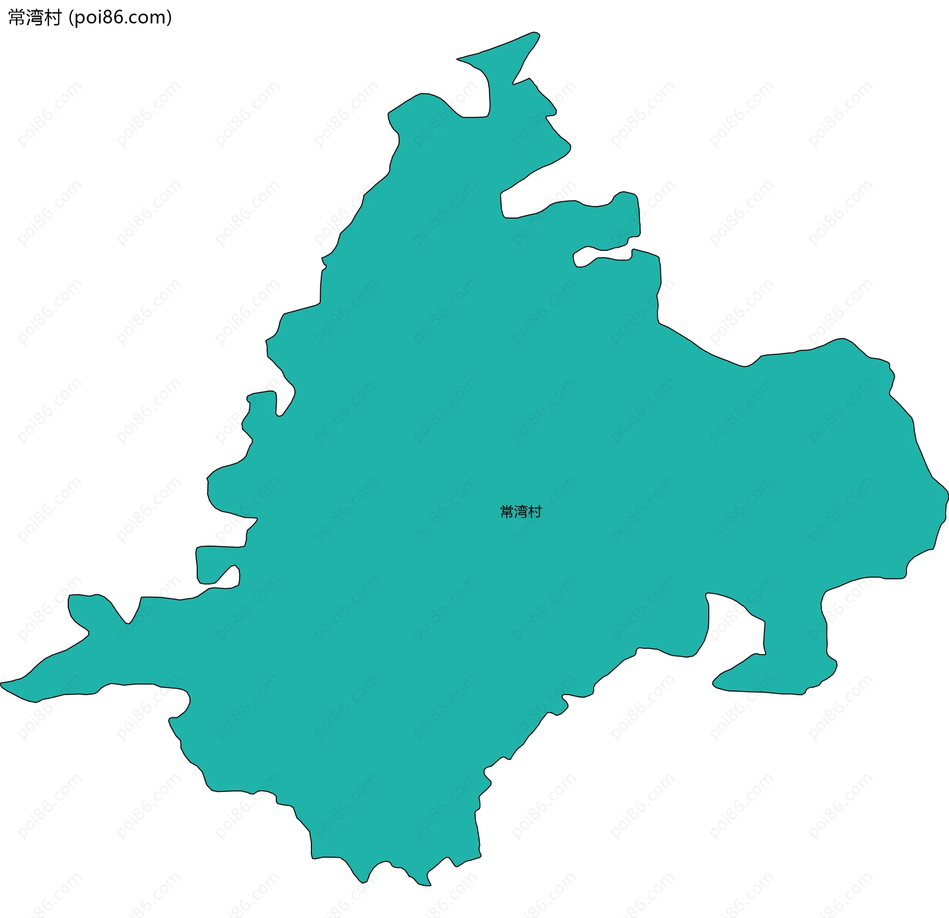 常湾村边界地图
