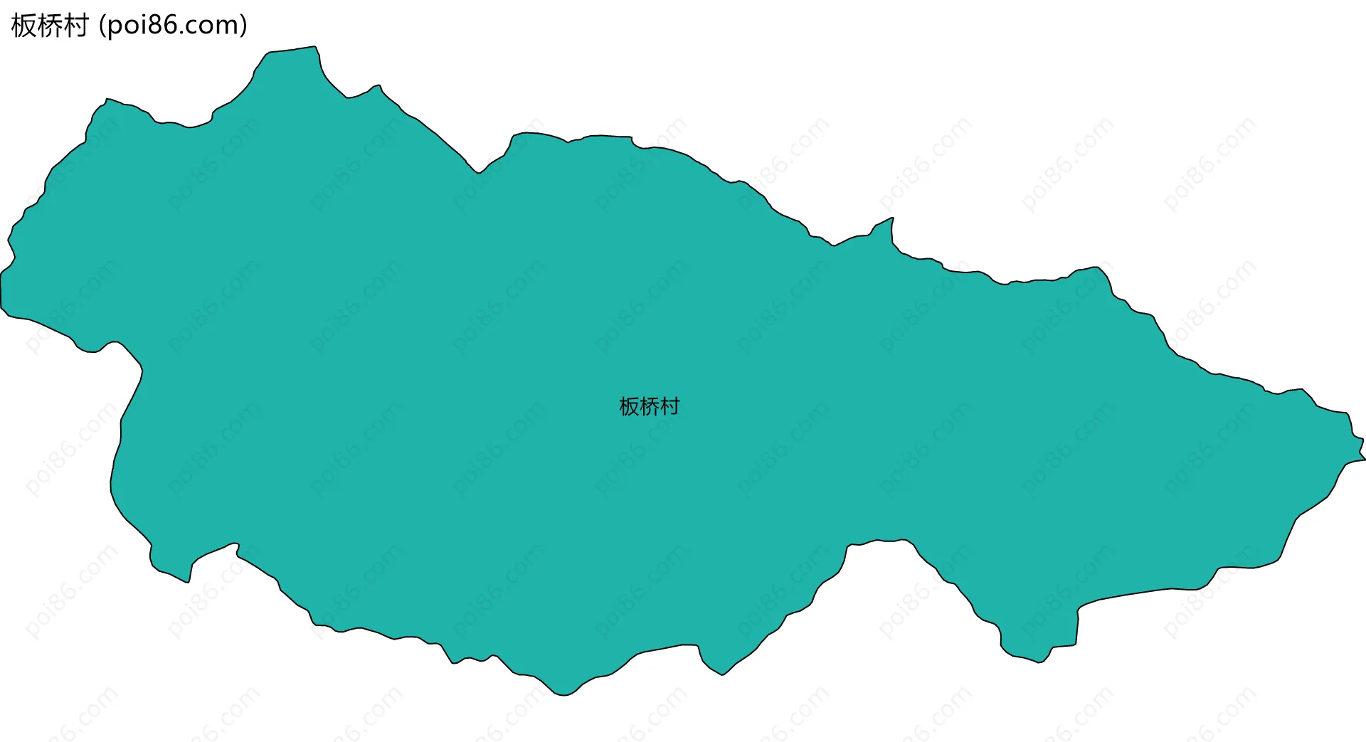 板桥村边界地图