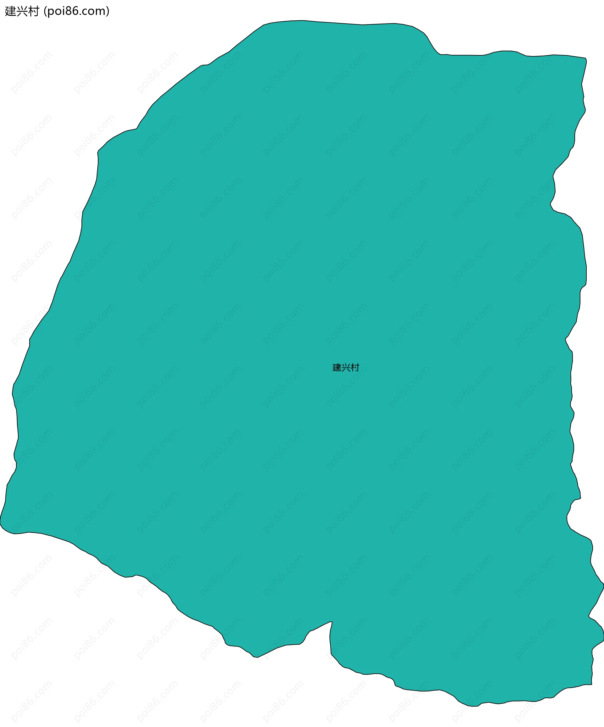 建兴村边界地图