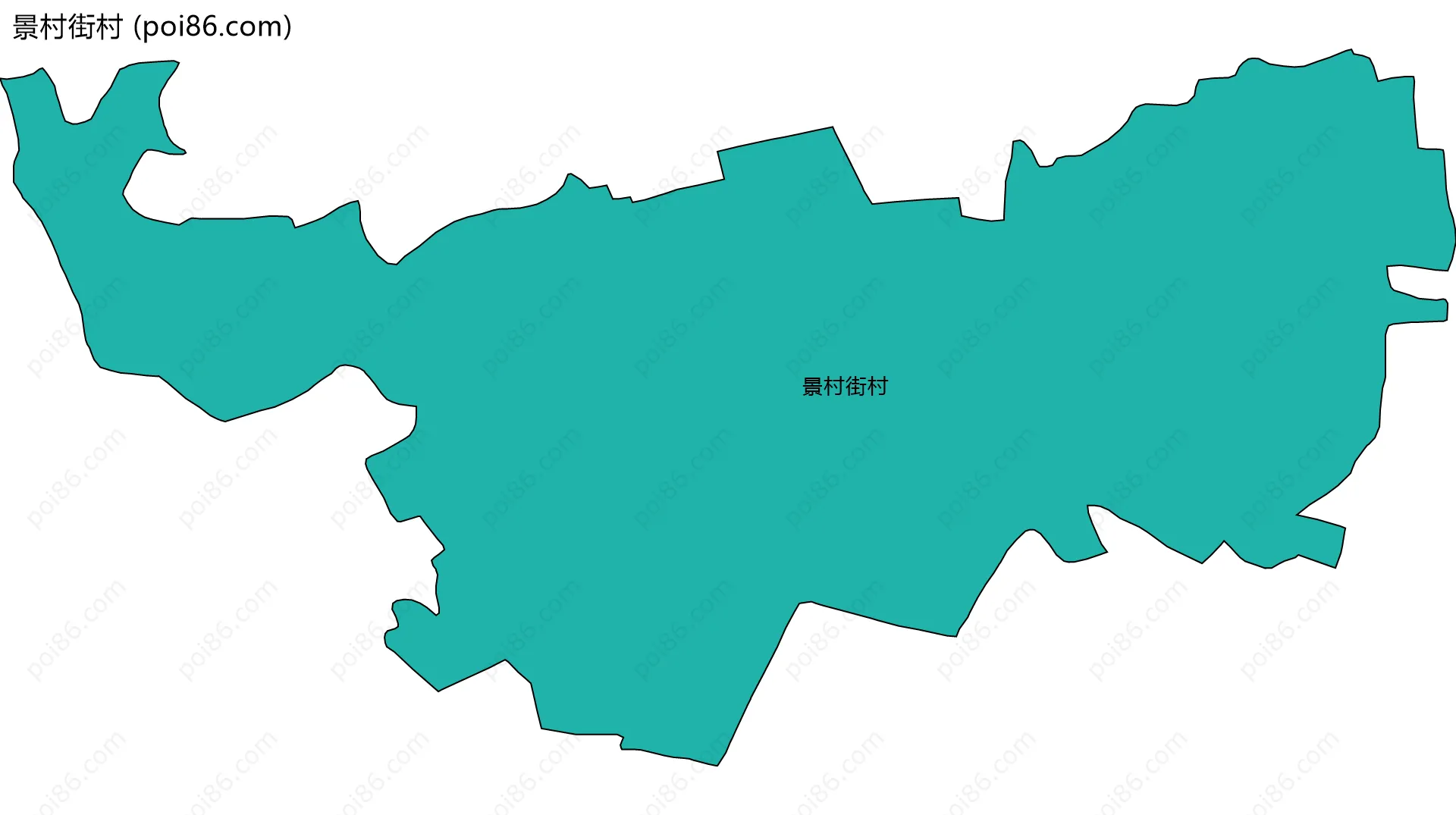 景村街村边界地图