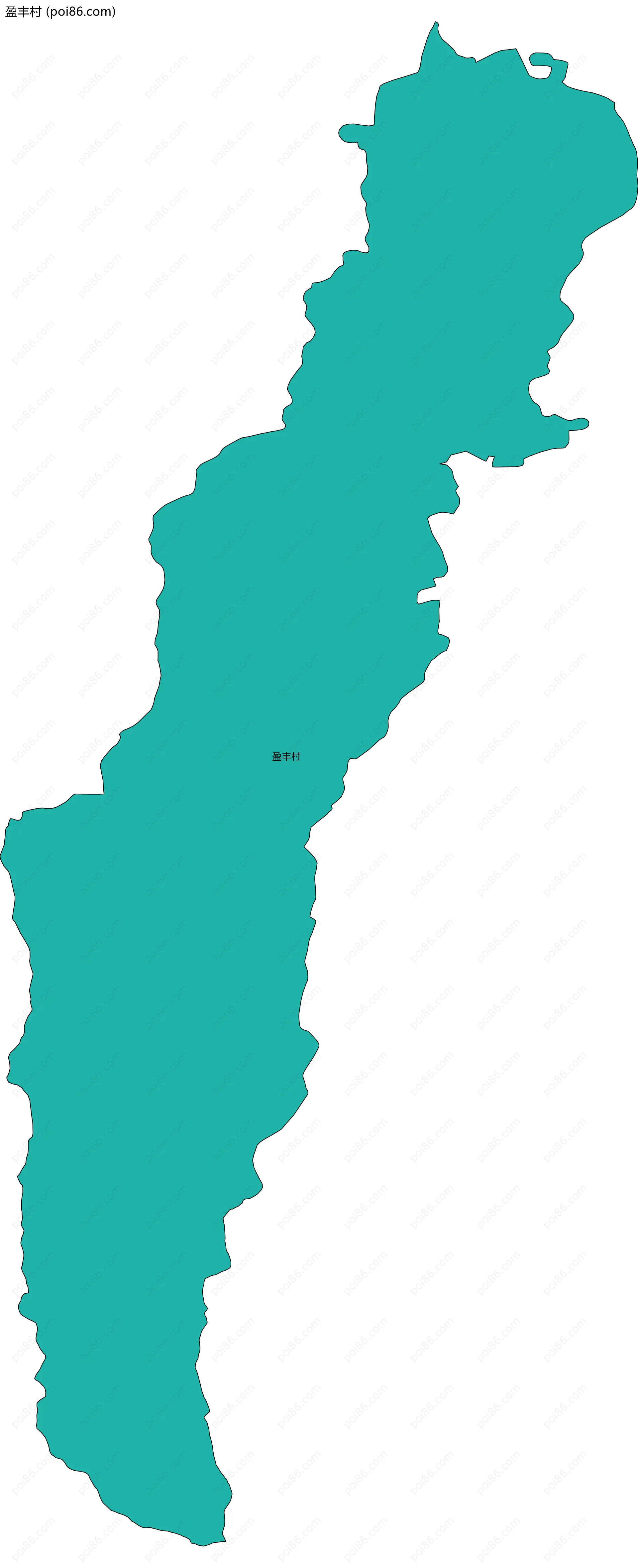 盈丰村边界地图