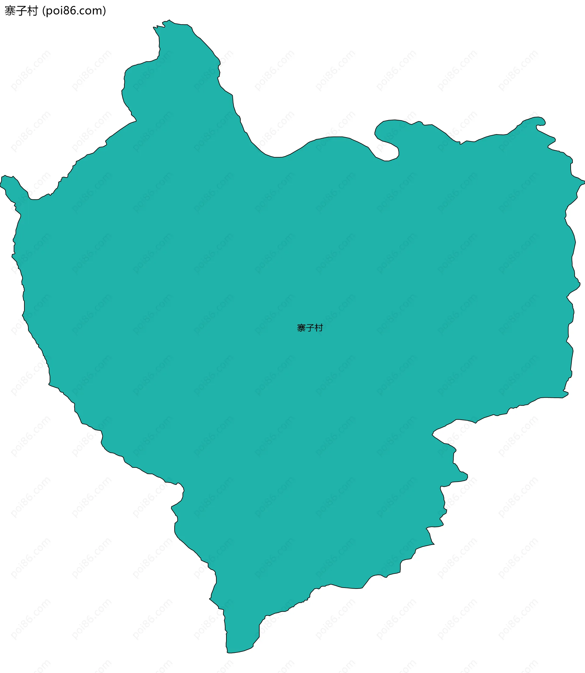 寨子村边界地图