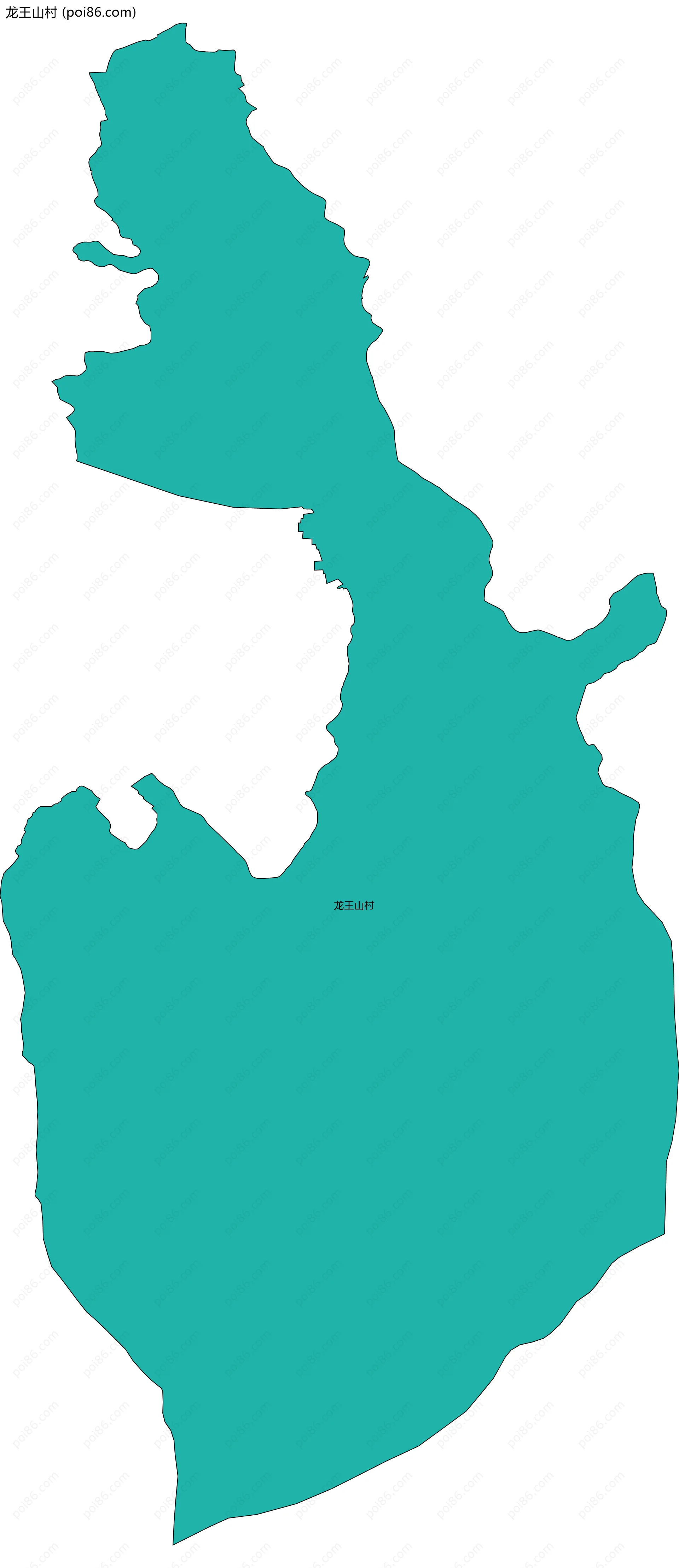 龙王山村边界地图