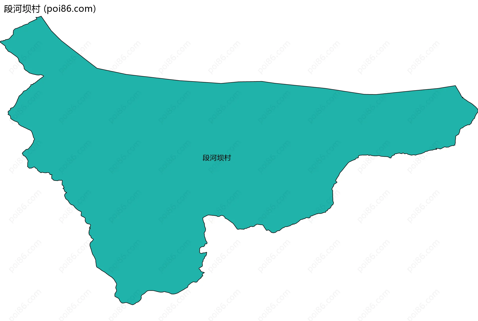 段河坝村边界地图
