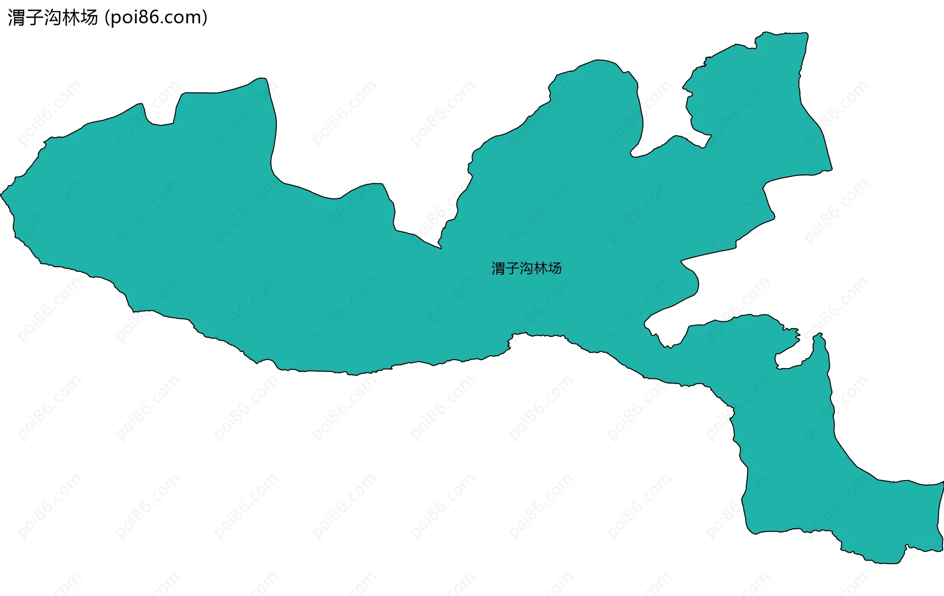 渭子沟林场边界地图