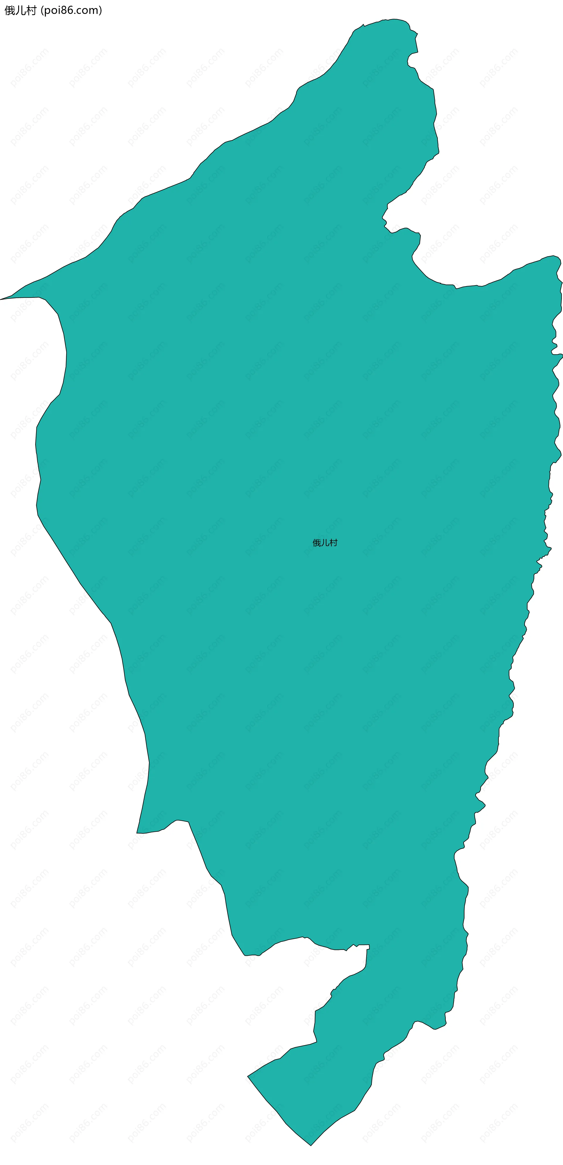 俄儿村边界地图